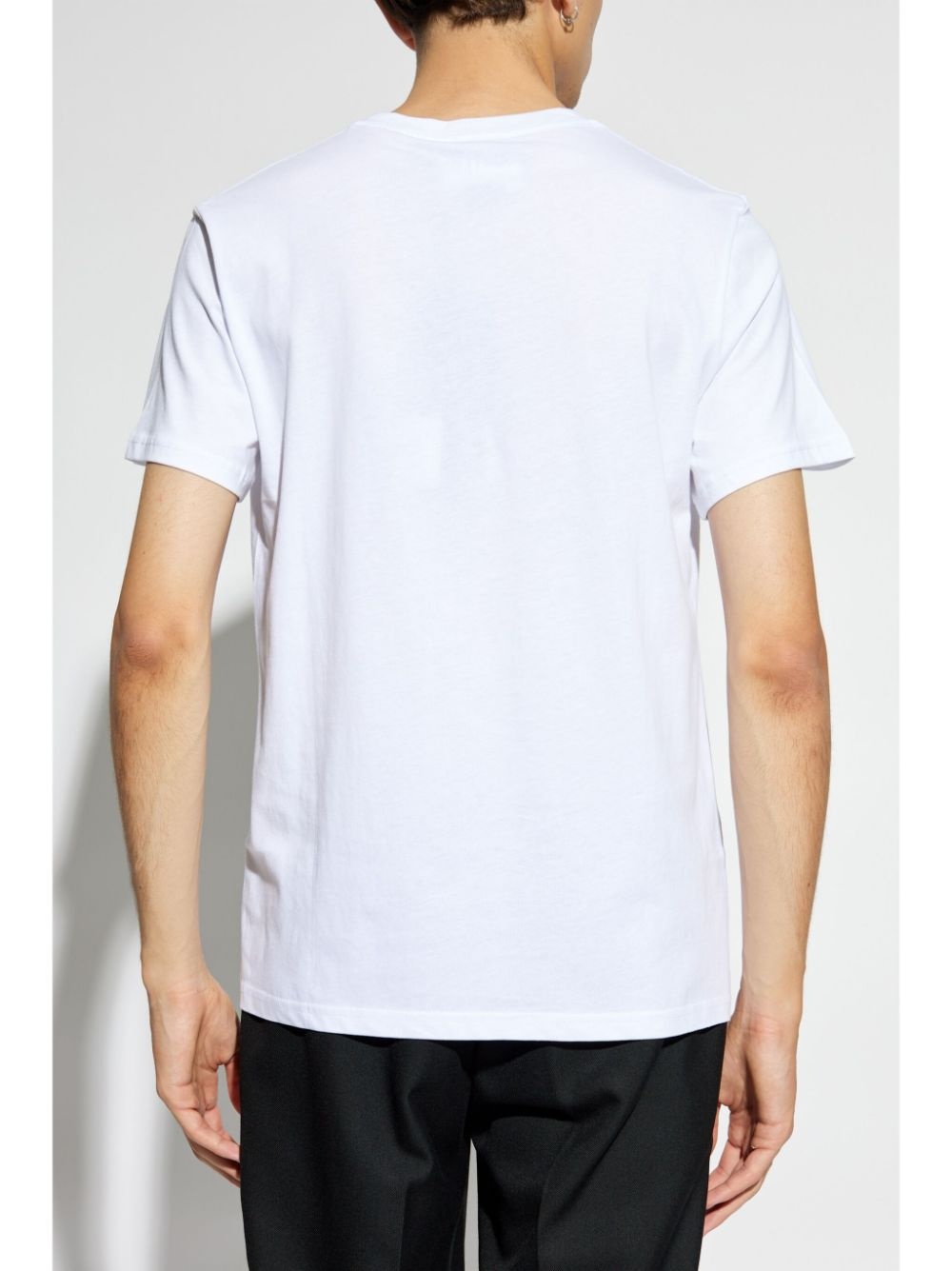 logo-patch cotton T-shirt - 4