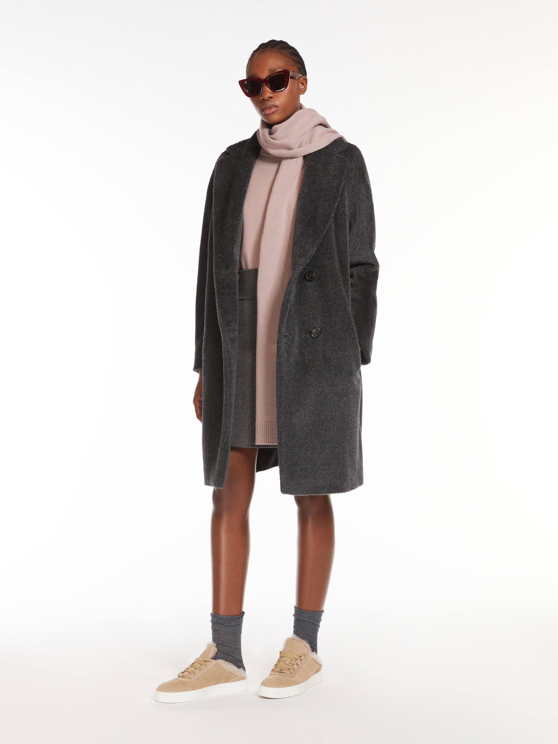 ROSETO Midi alpaca and wool coat - 2