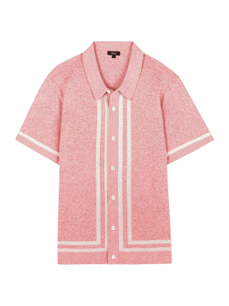 Men's Leo Cotton-Blend Shirt - Rose Melange 1