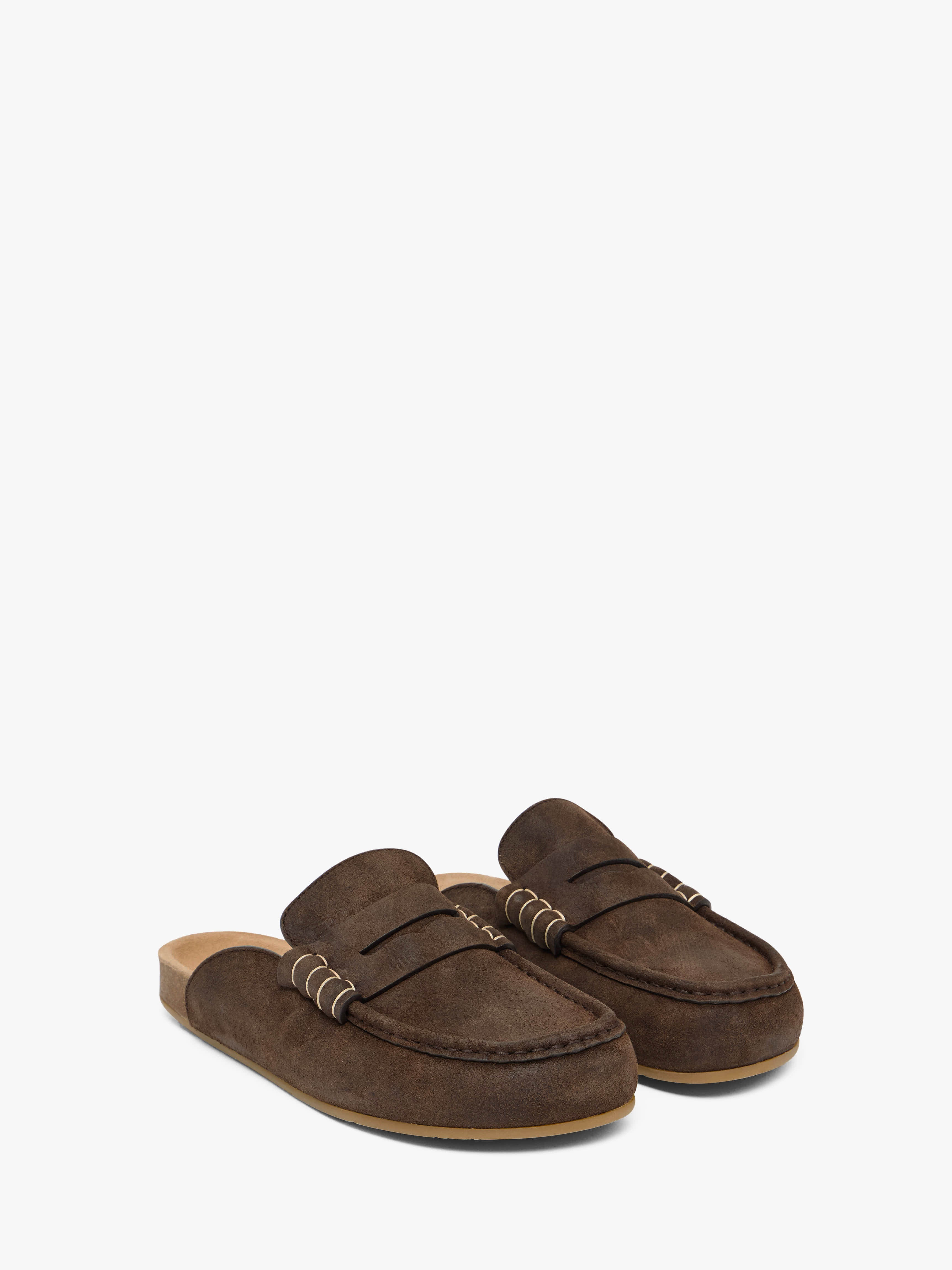 STITCH LOAFER - SUEDE MULES - 2