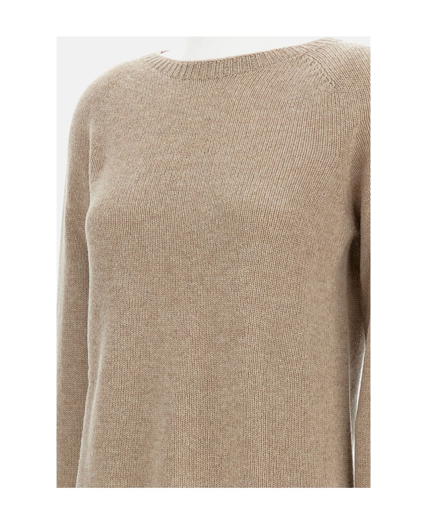 Crewneck Cashmere Blend Pullover - 3