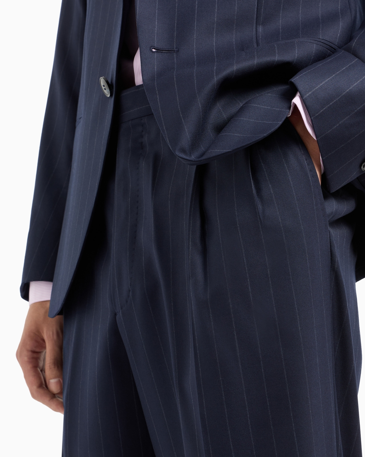 Single-breasted Soho line suit in pinstriped virgin wool - 6