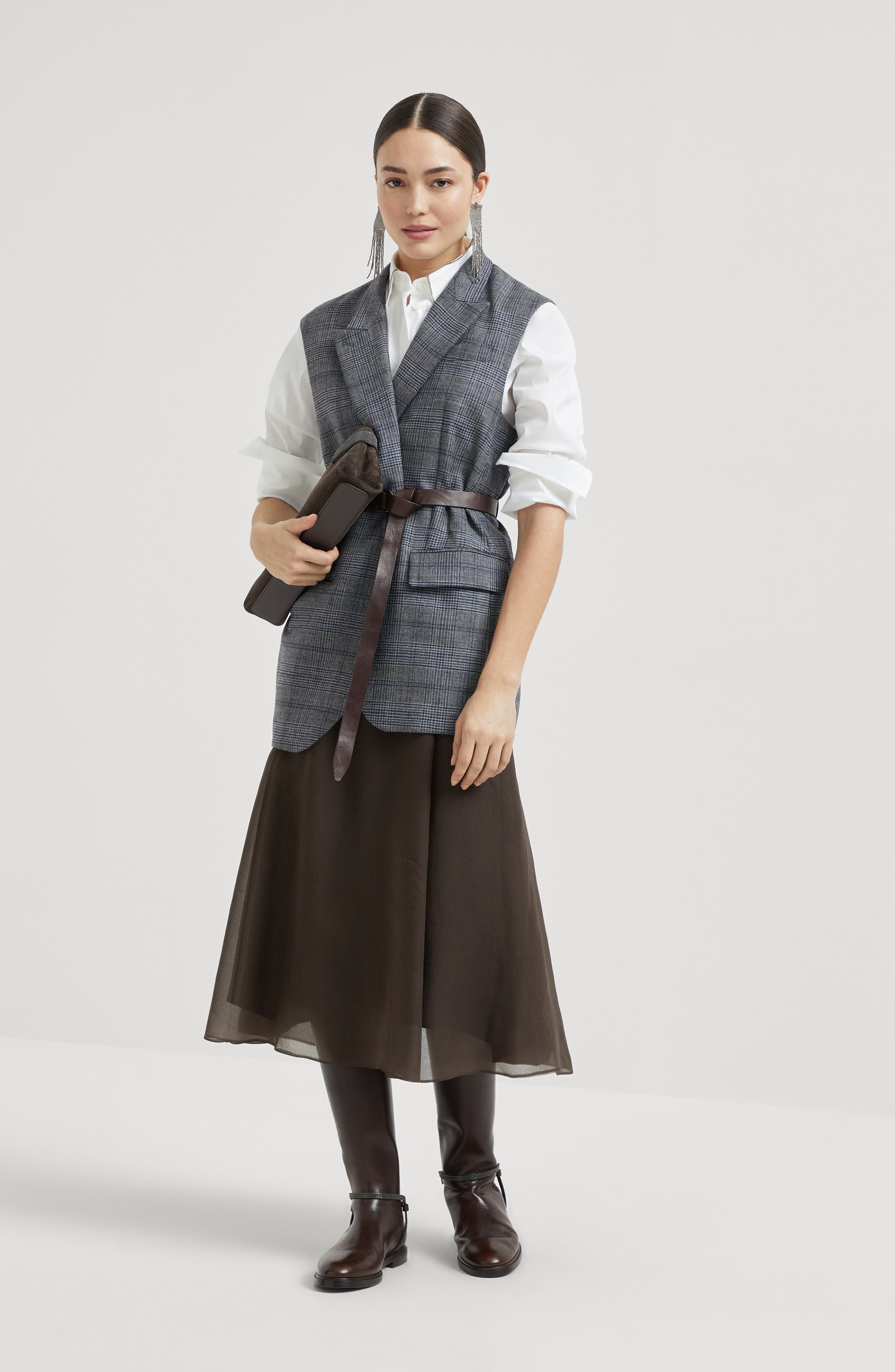 Brunello Cucinelli Circle skirt in Cocoa at Nordstrom - 5