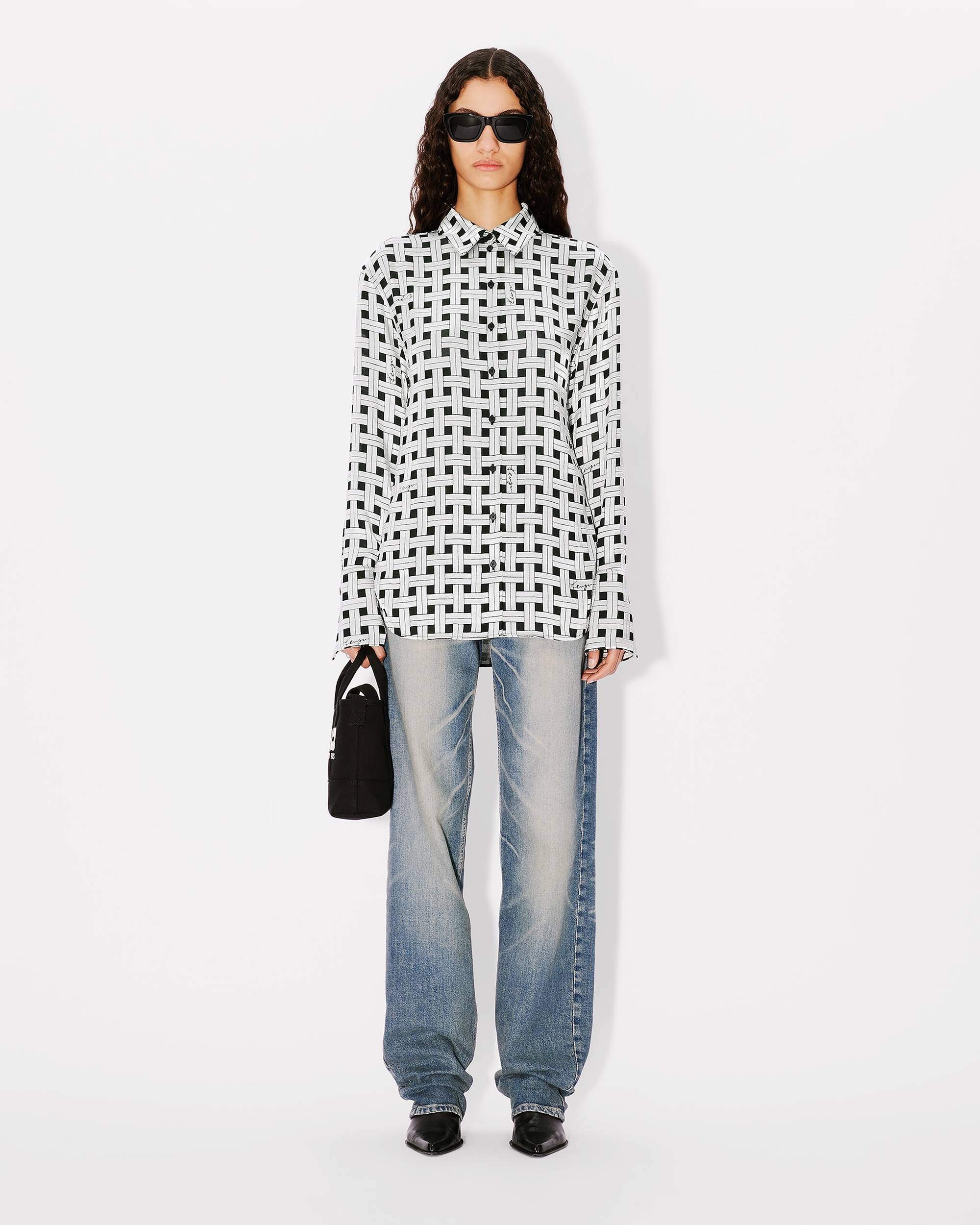 'KENZO Weave' oversized shirt - 5