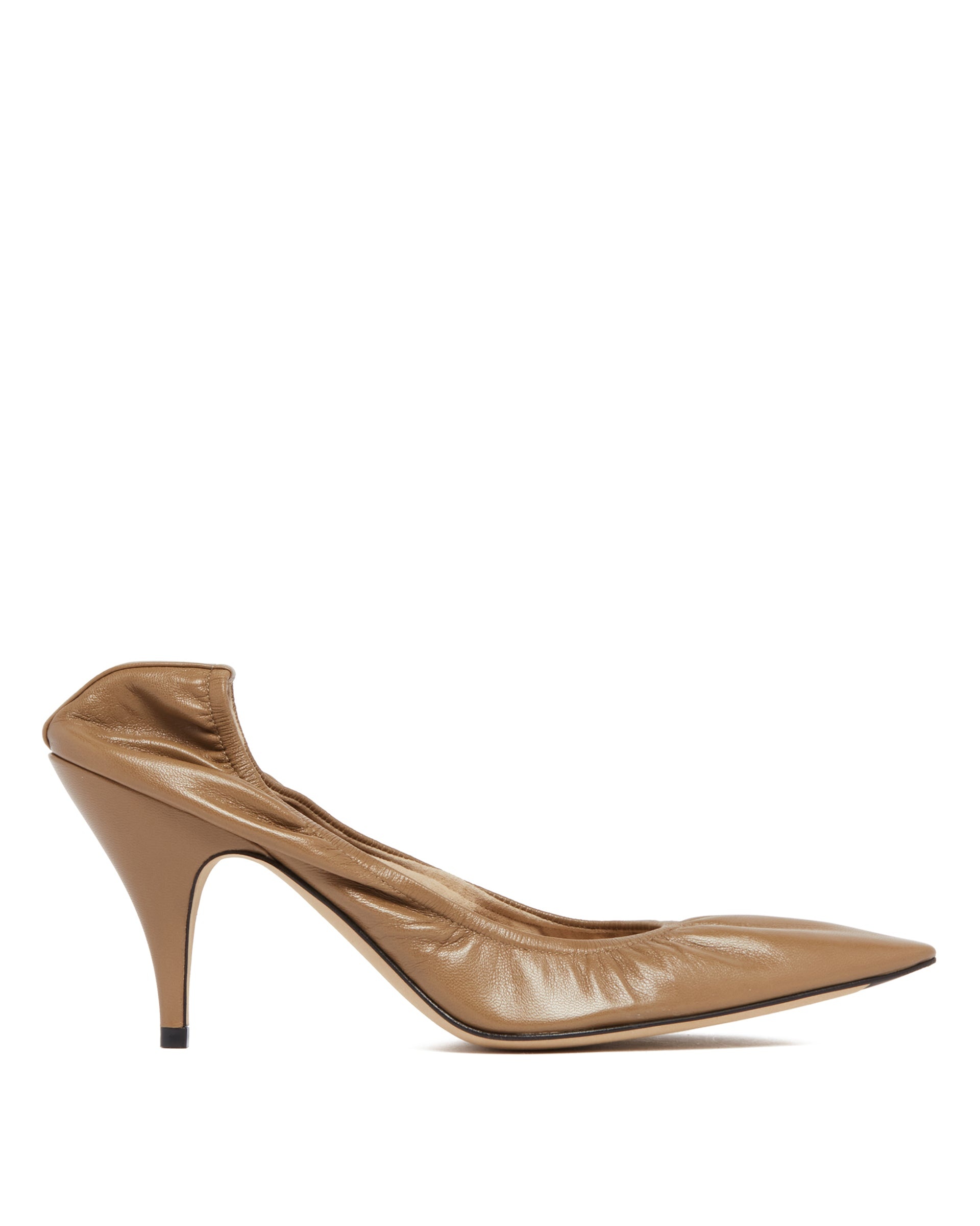 Brown Liisa Leather Pumps - 1