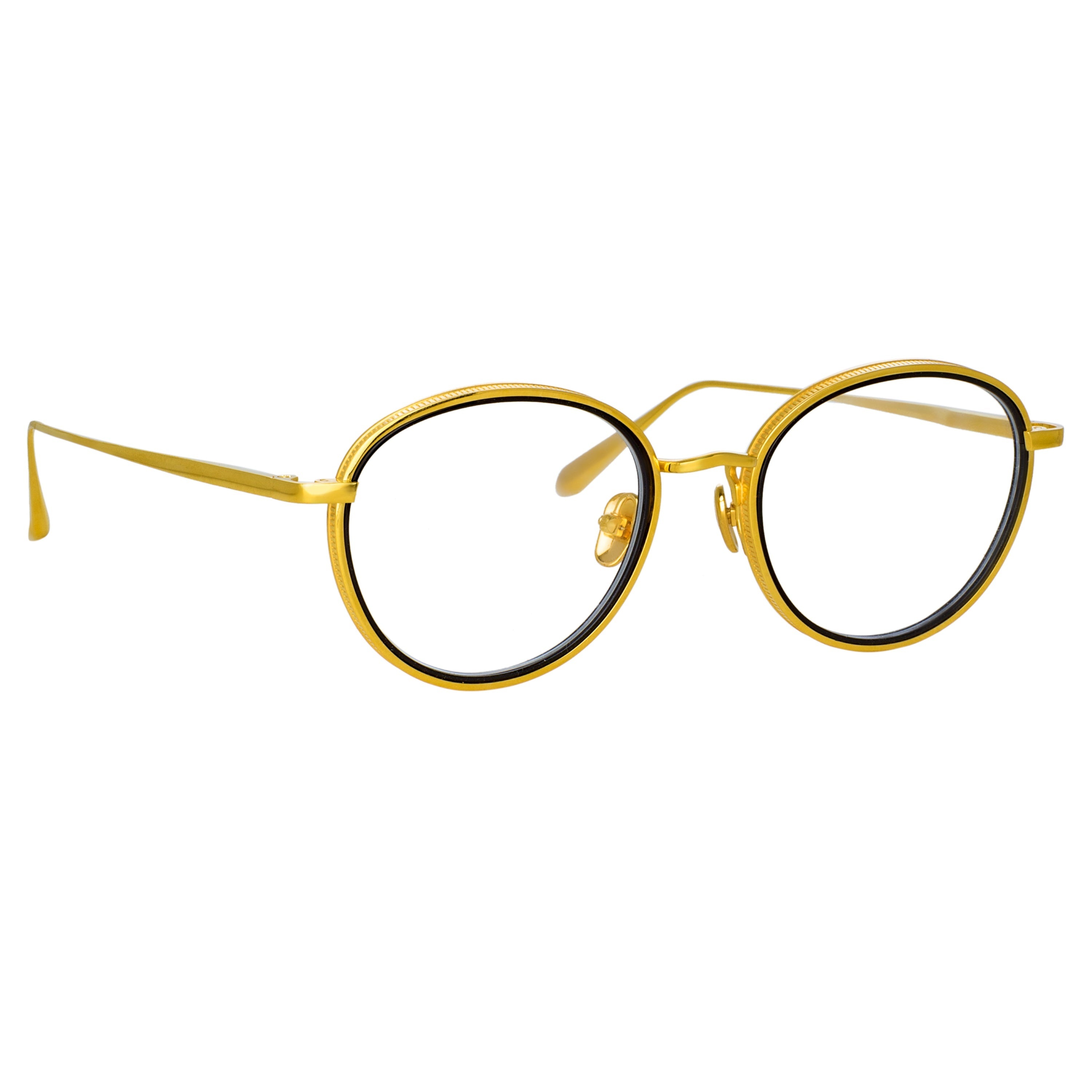 MOSS OVAL OPTICAL FRAME IN YELLOW GOLD - 5