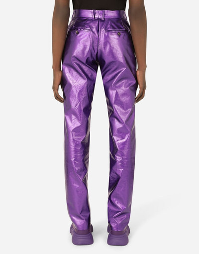 Dolce & Gabbana Laminated stretch technical fabric pants outlook