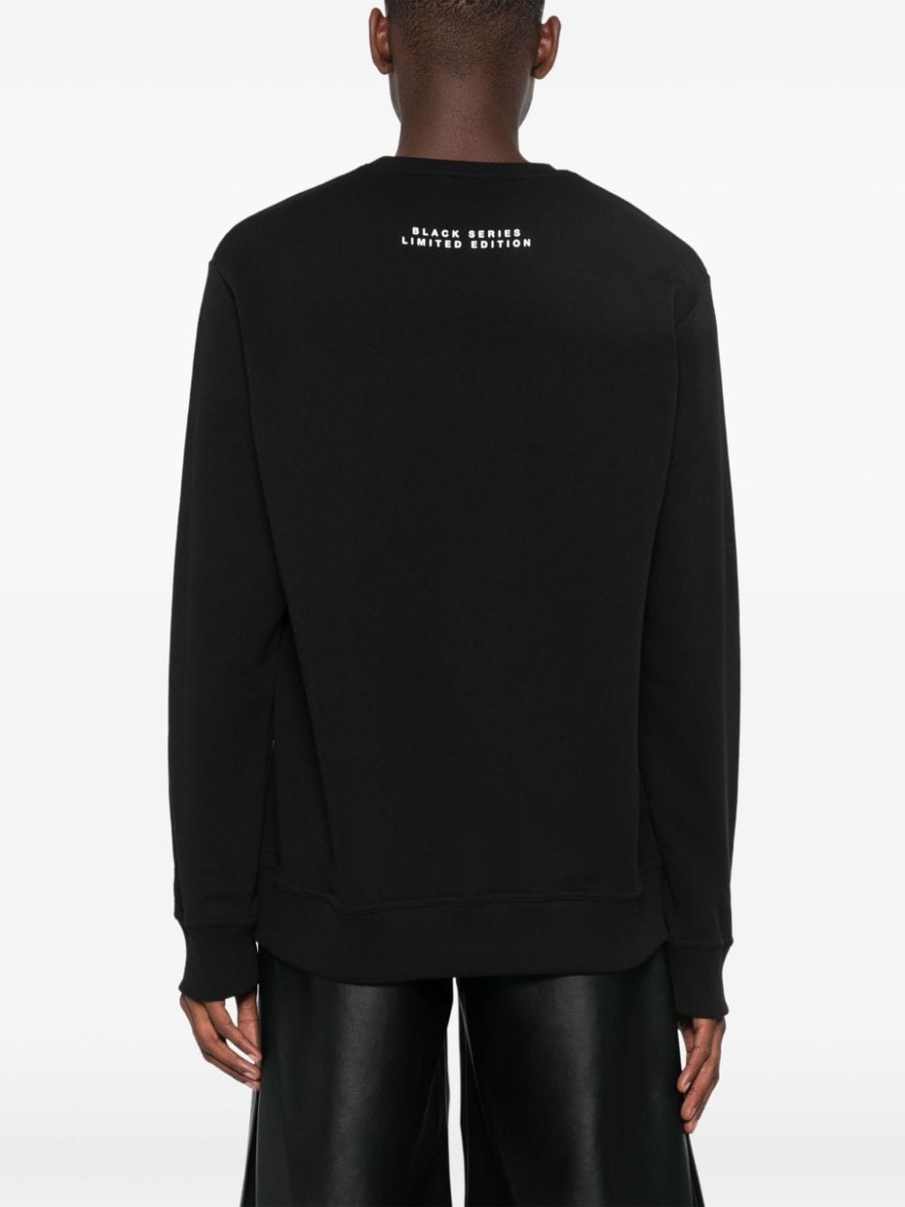 Black Mask-print sweater - 4