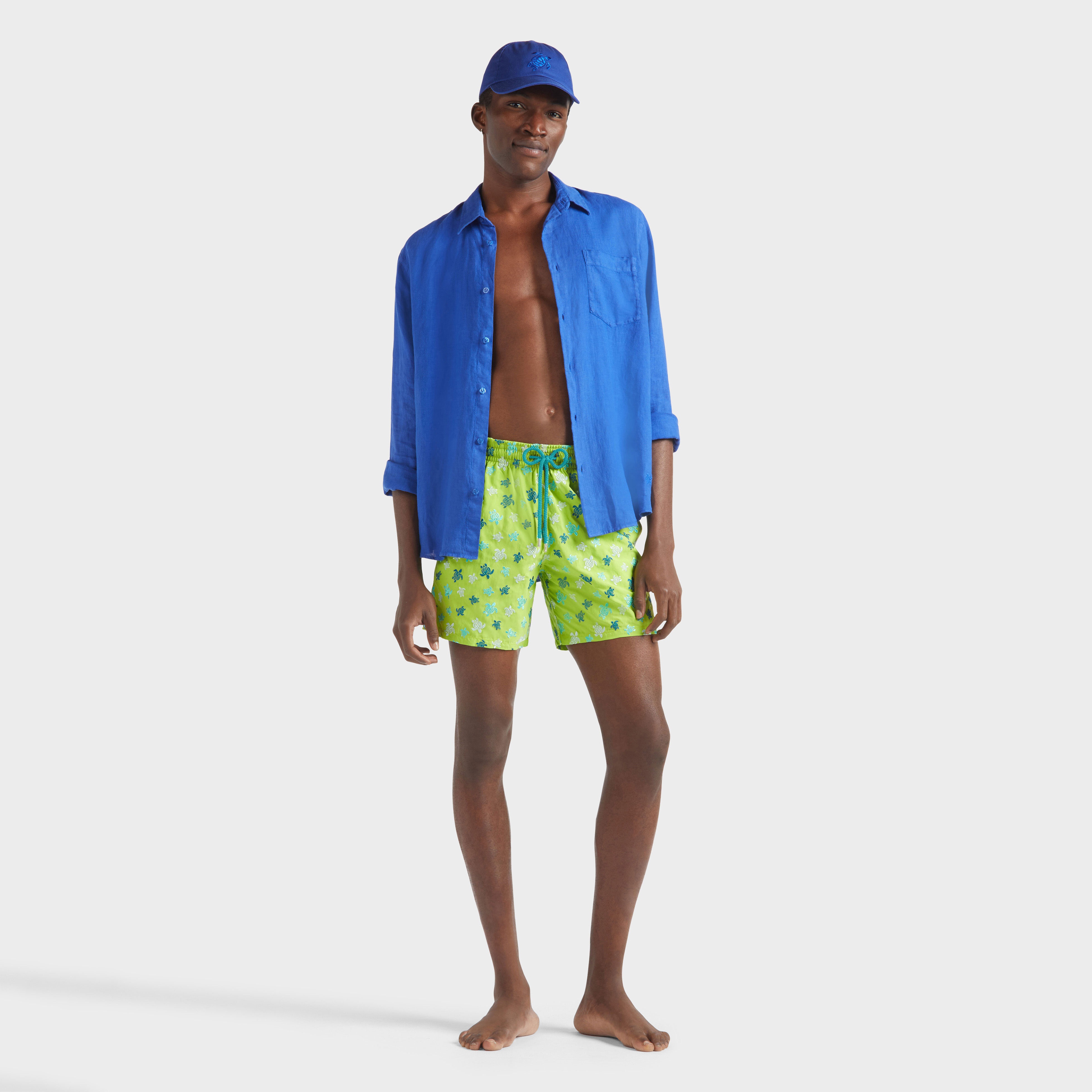 Men Swim Shorts Embroidered Ronde des Tortues - Limited Edition - 7