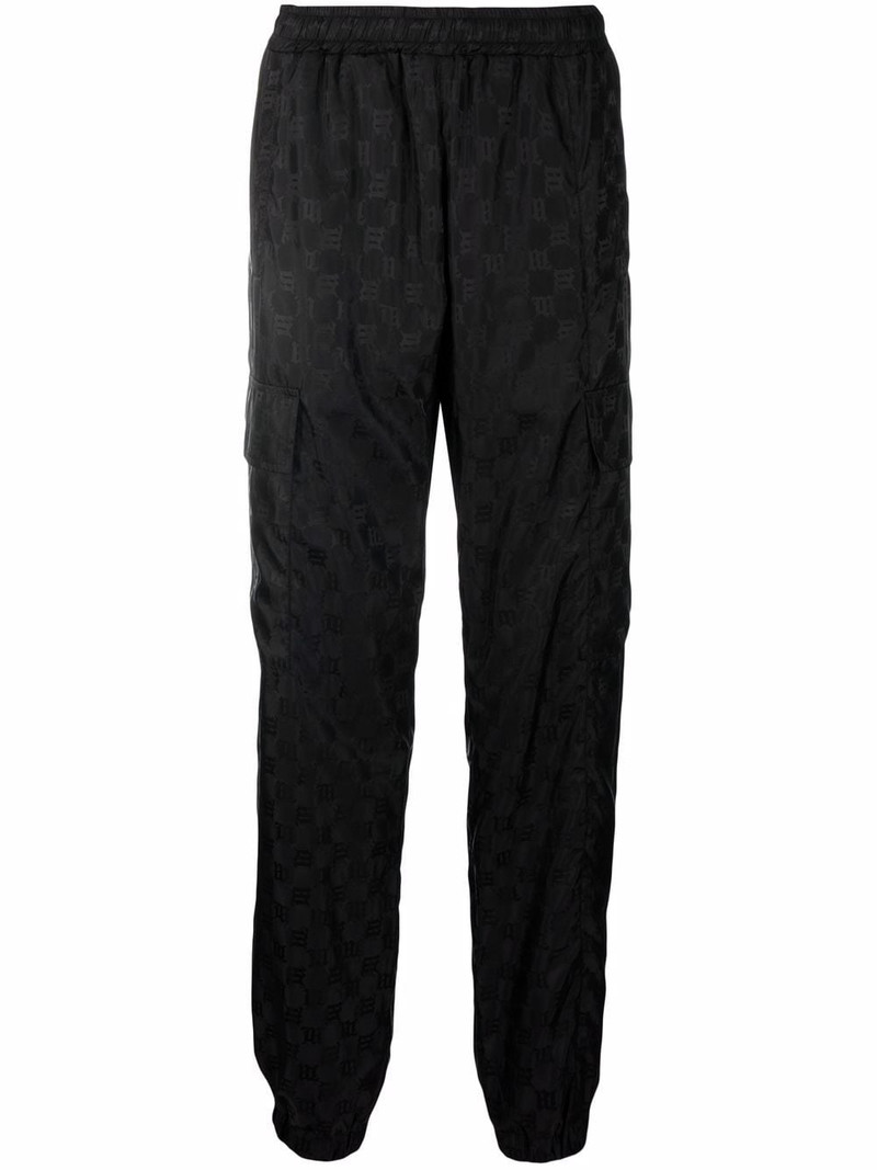 monogram-print trousers 1
