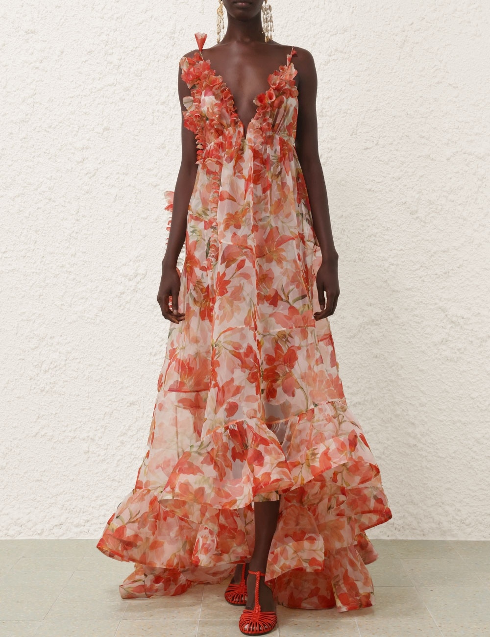 TRANQUILLITY FLORAL STRAP GOWN - 2