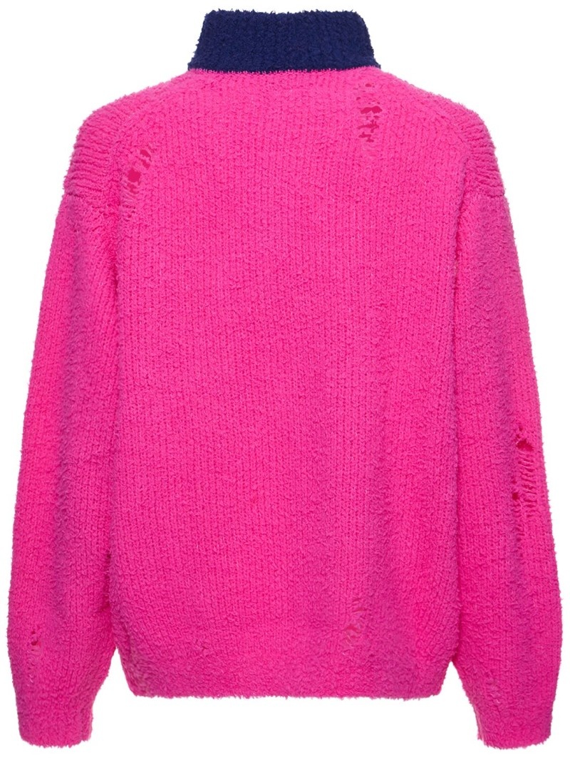 Wool blend knit jacket - 5