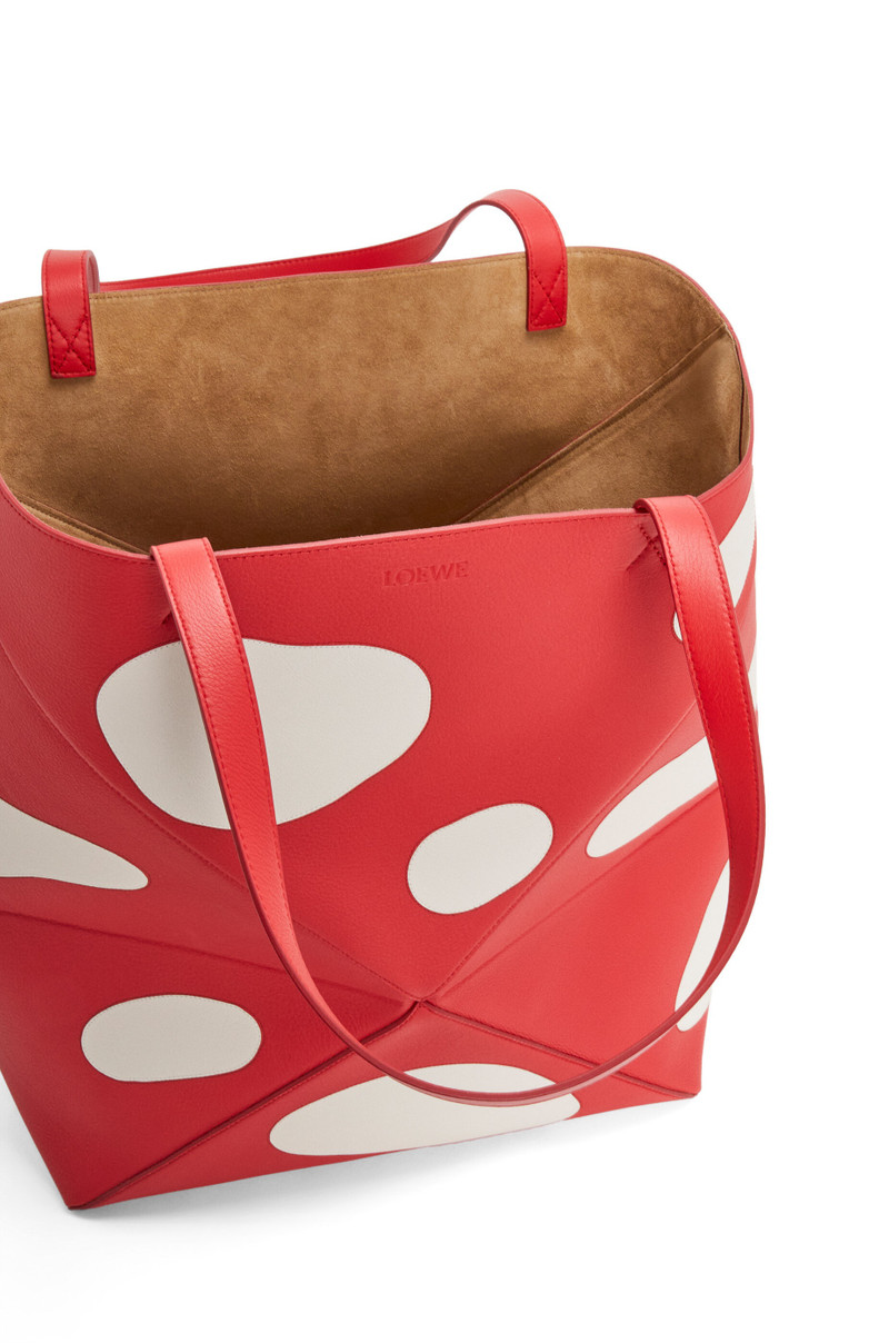 Mushroom 큰 퍼즐 Fold Tote 에 고전적인 calfskin 7