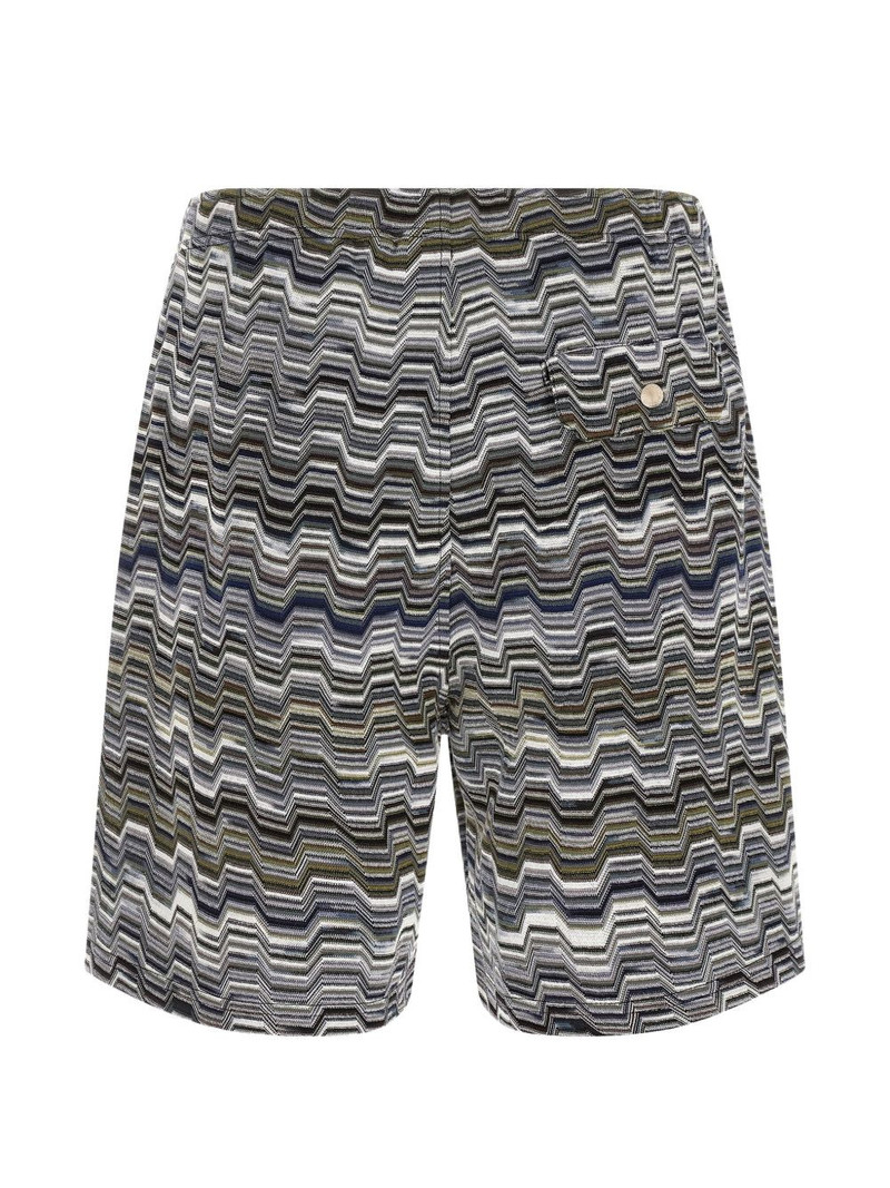 Missoni zigzag knitted bermuda shorts outlook