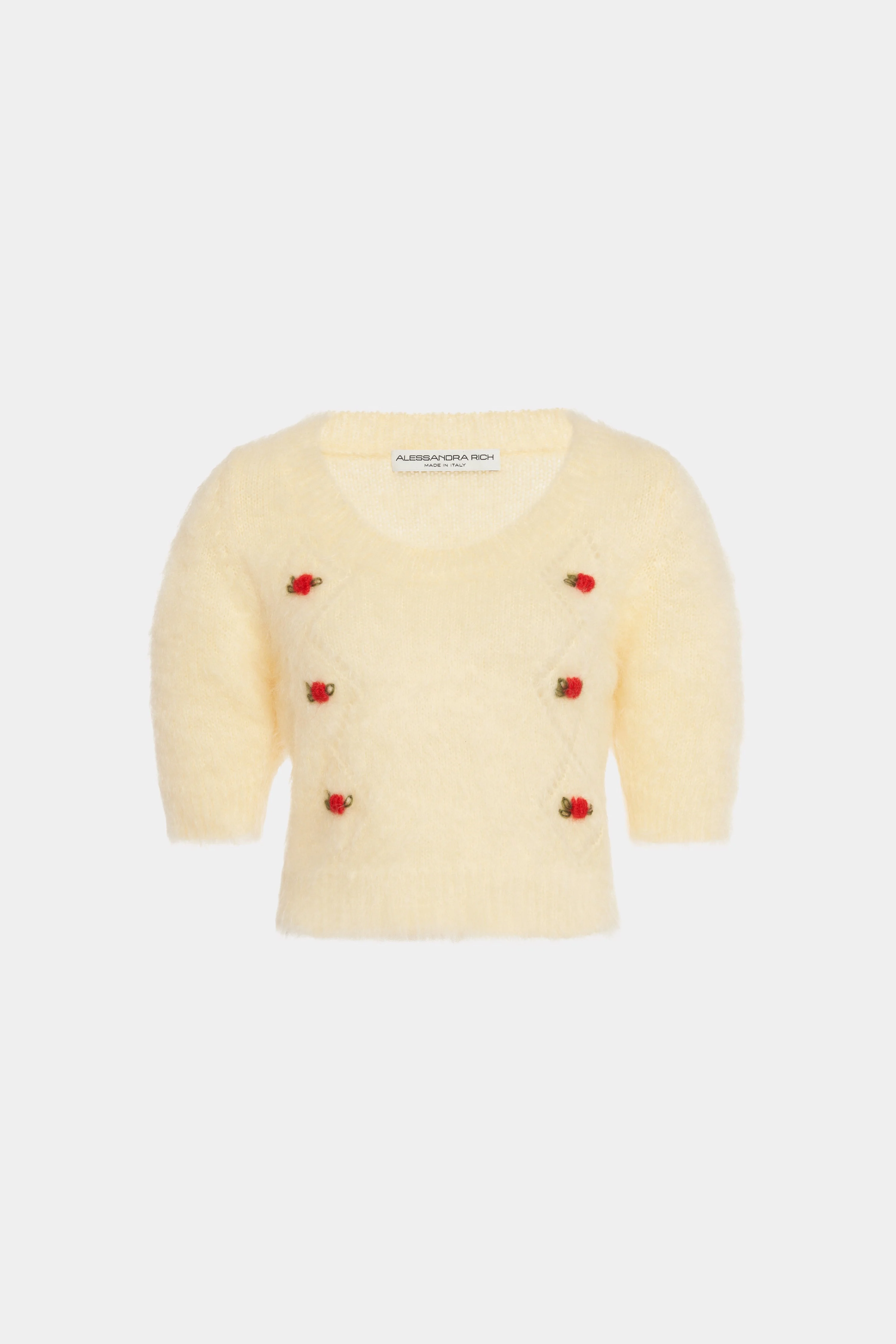 CARDED MOHAIR JUMPER - 1