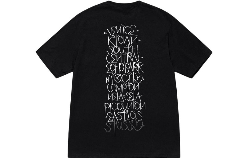 Stüssy Stussy x Born X Raised Handstyles Tee 'Black' 3903853 outlook