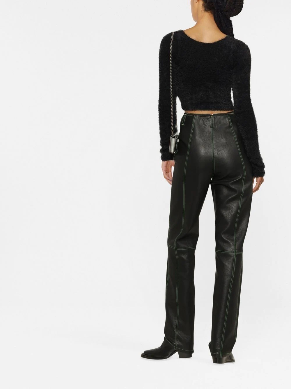 long-sleeve cropped jumper - 5