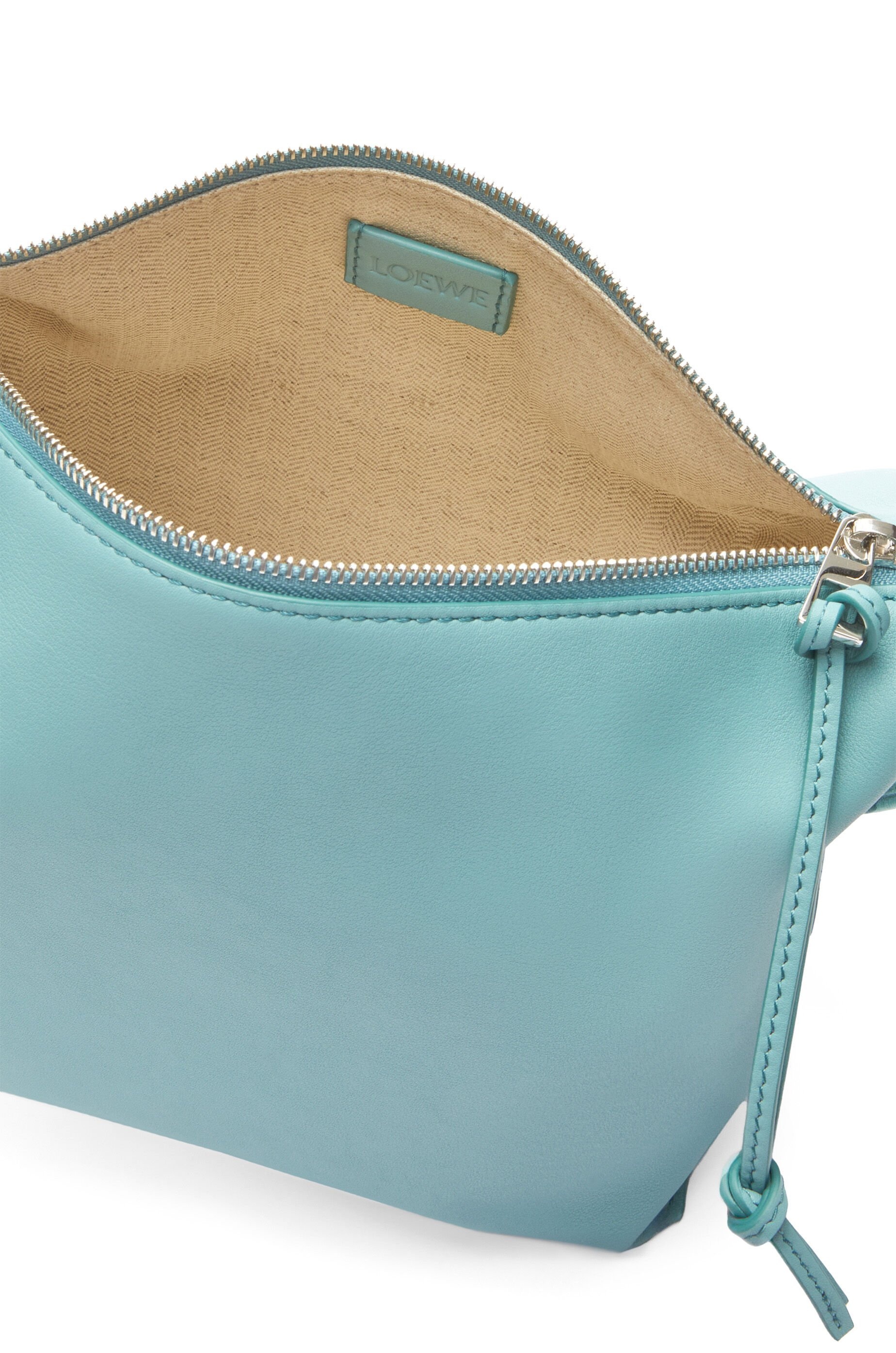 Small Cubi crossbody bag in supple smooth calfskin and jacquard - 4