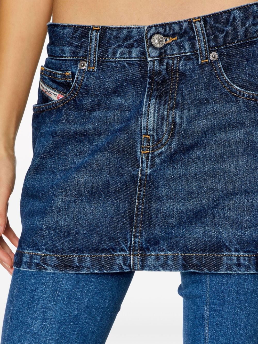 De-Ron low-rise denim miniskirt - 5