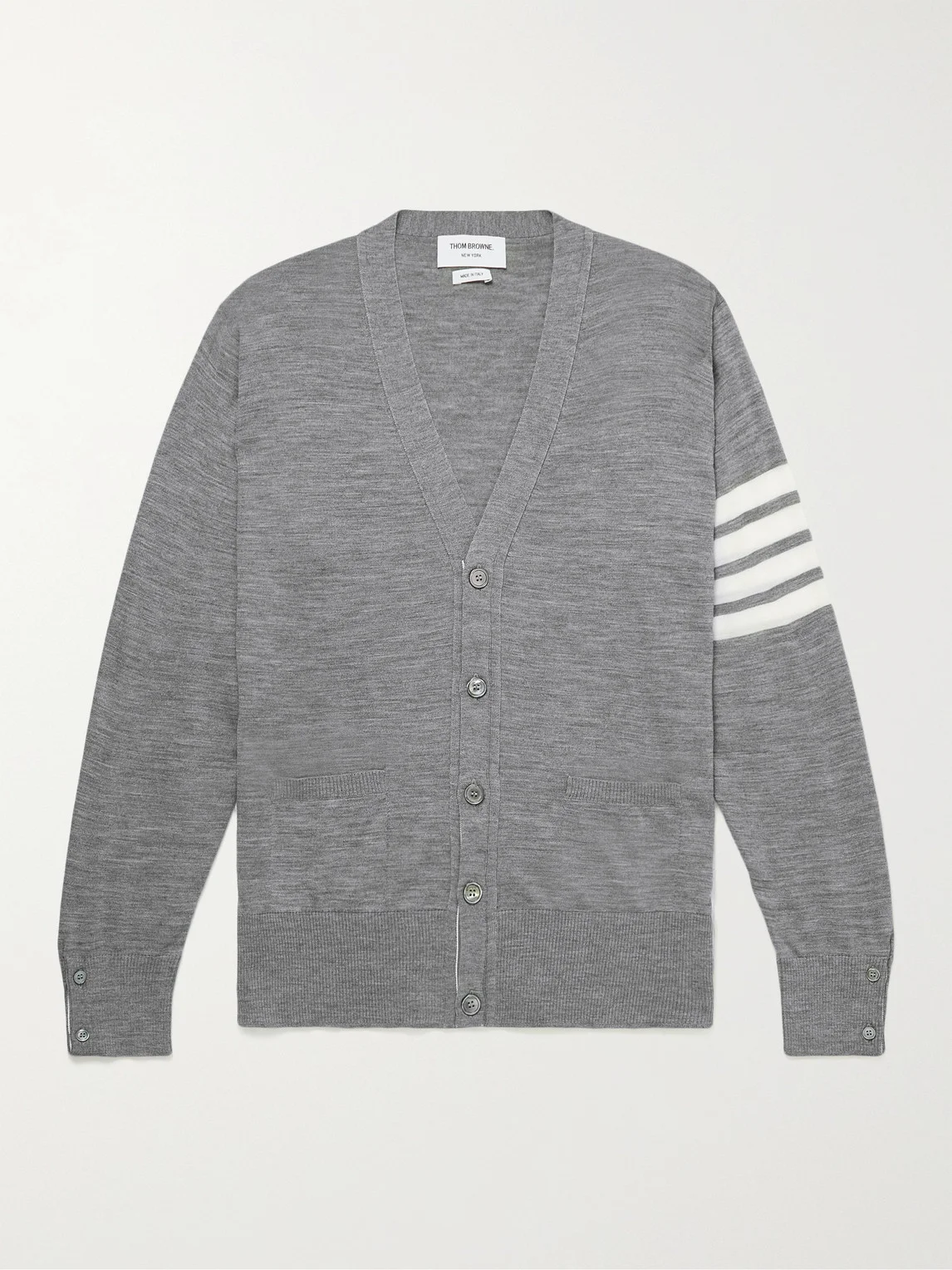 Striped Wool Cardigan - 1