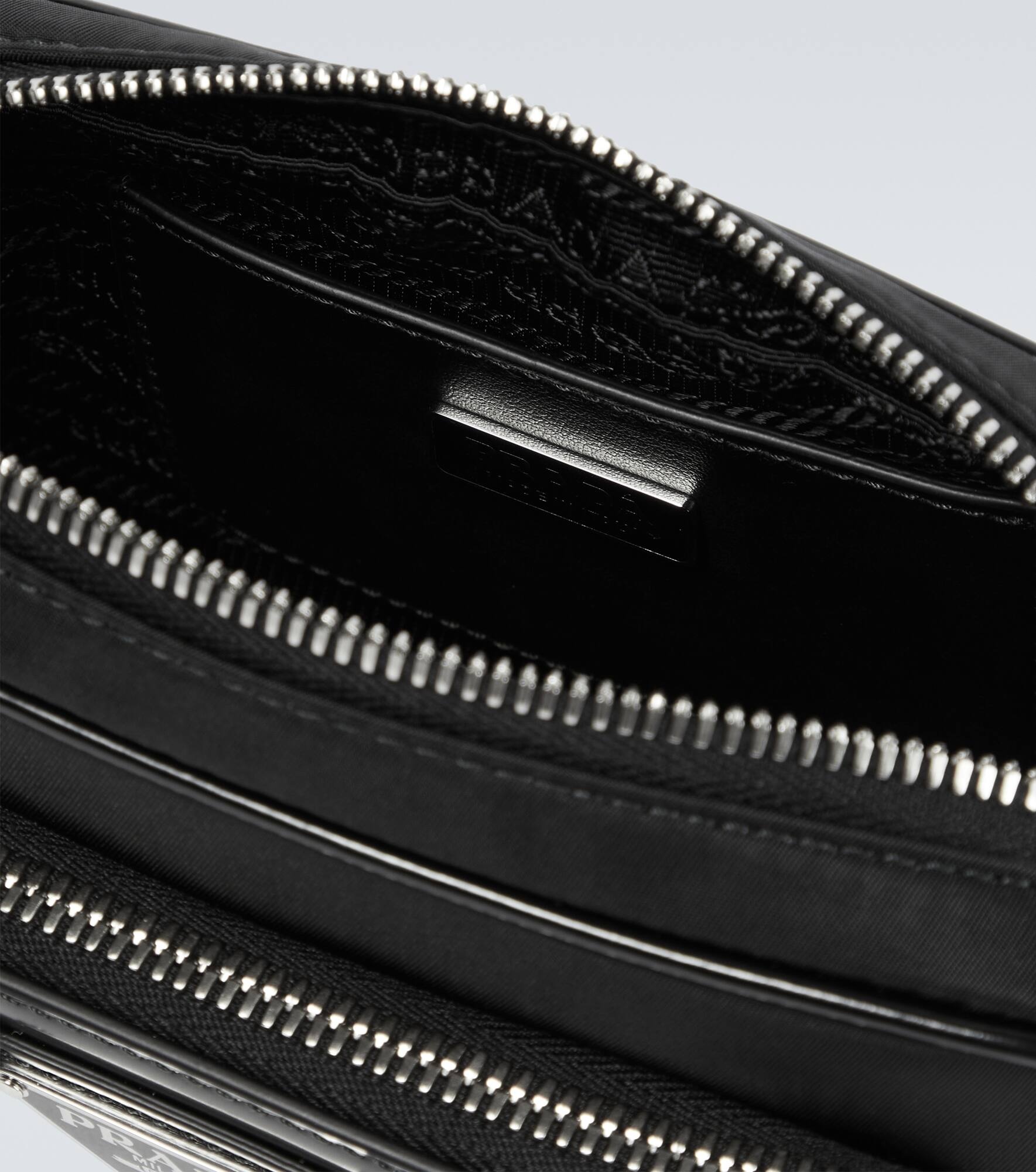 Leather-trimmed crossbody bag - 4