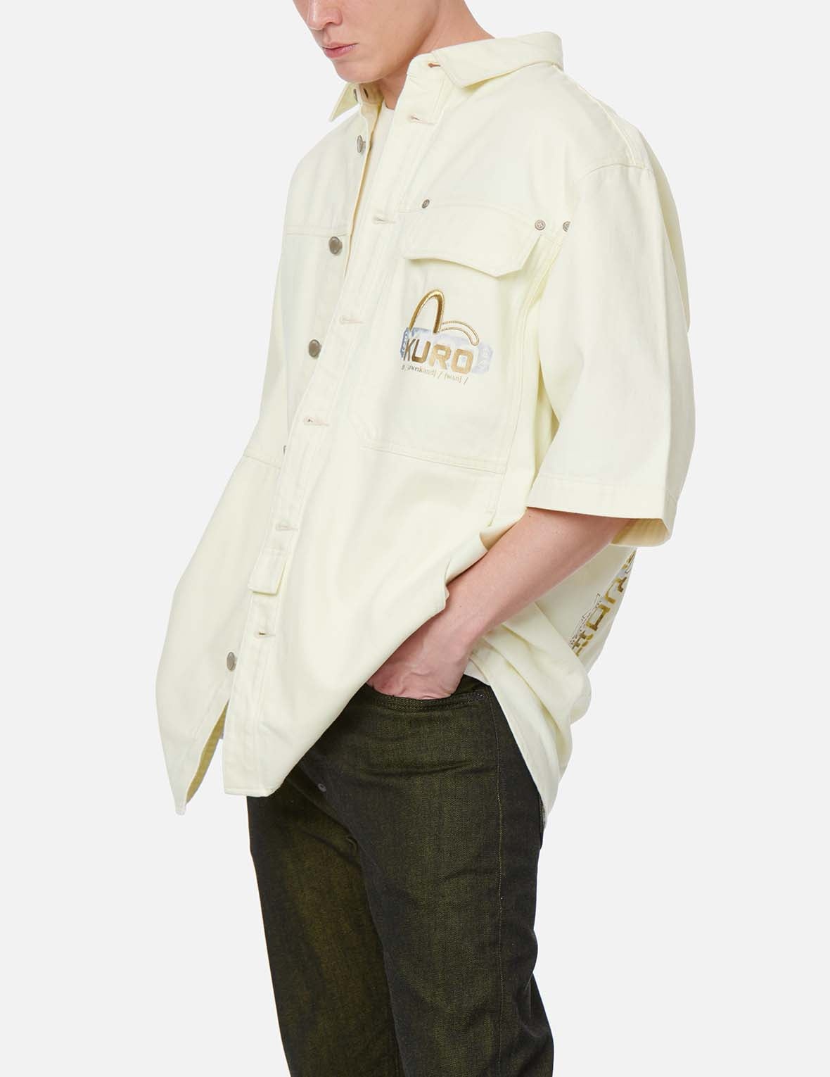 Multi-Language Logo Embroidery Shirt Jacket - 4