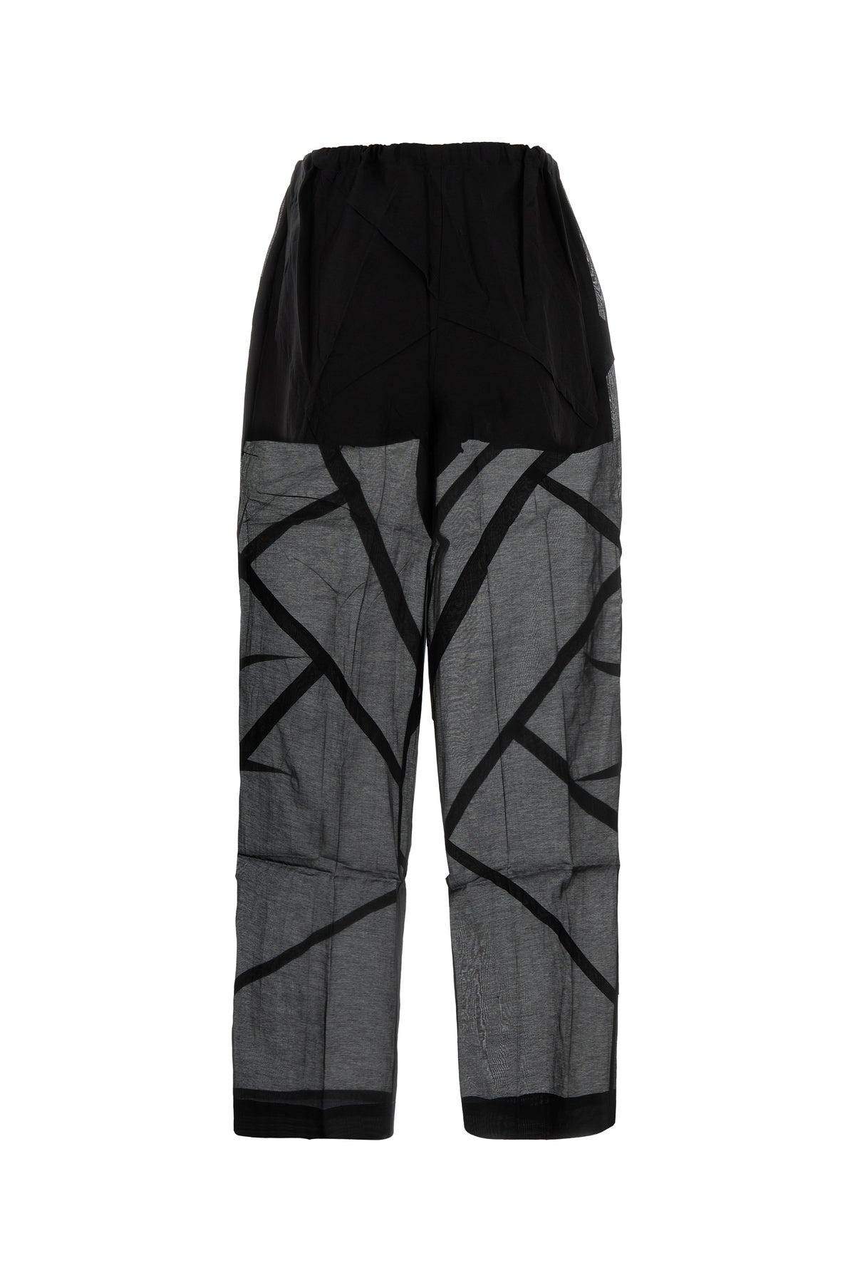 Black cotton blend pant - 2