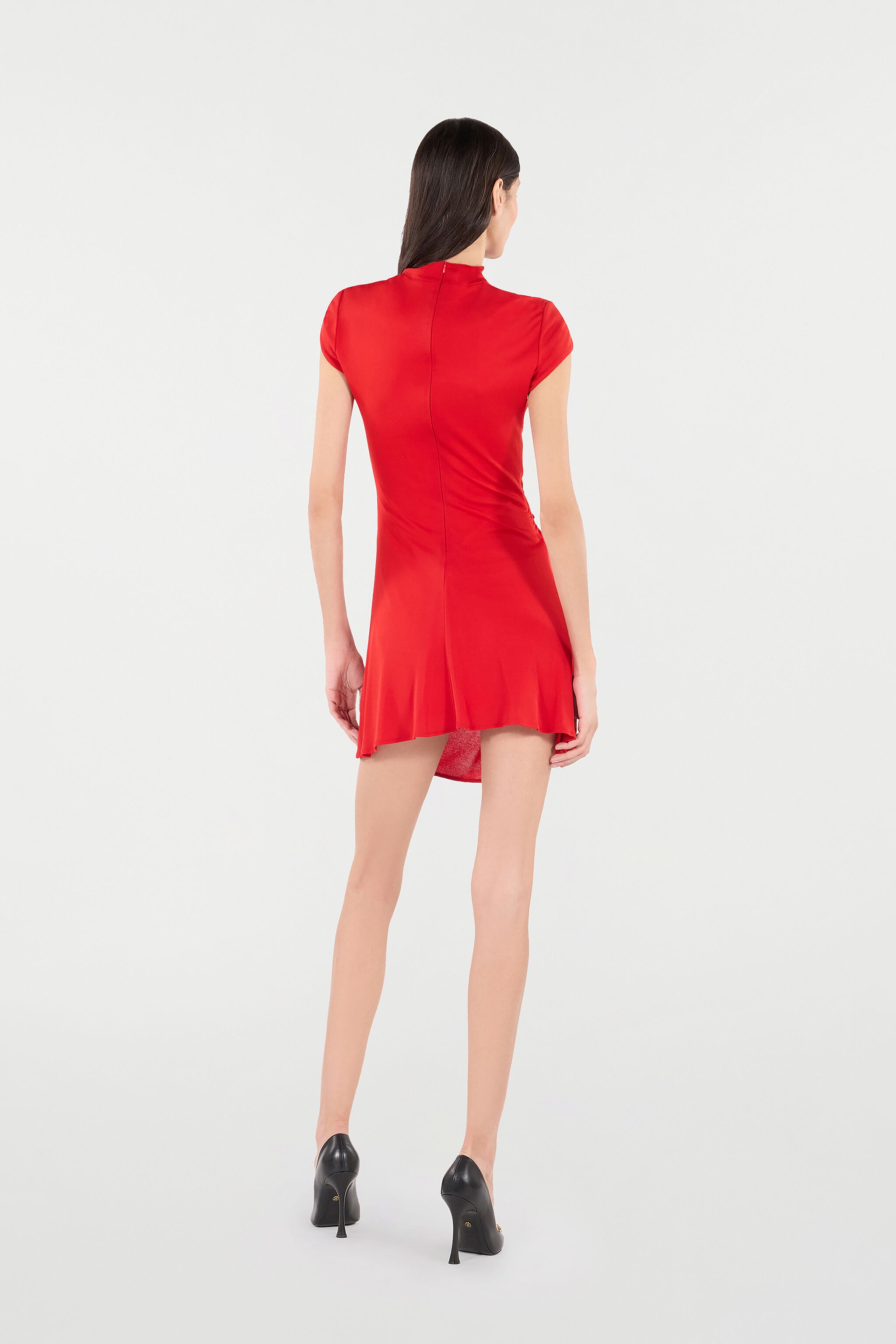 Mini Dress With Ruched Detail - 4