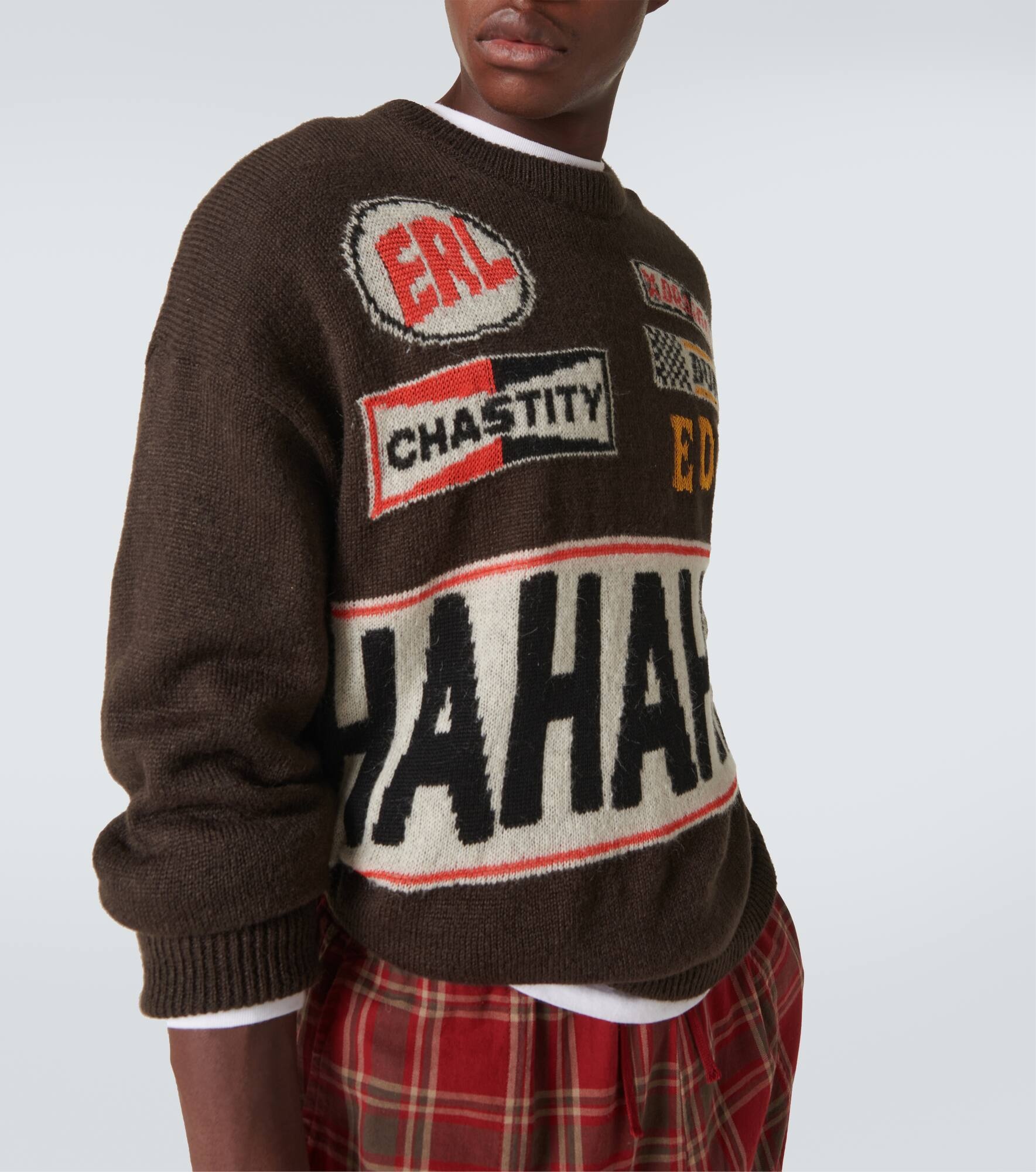 Hahahah intarsia sweater - 5