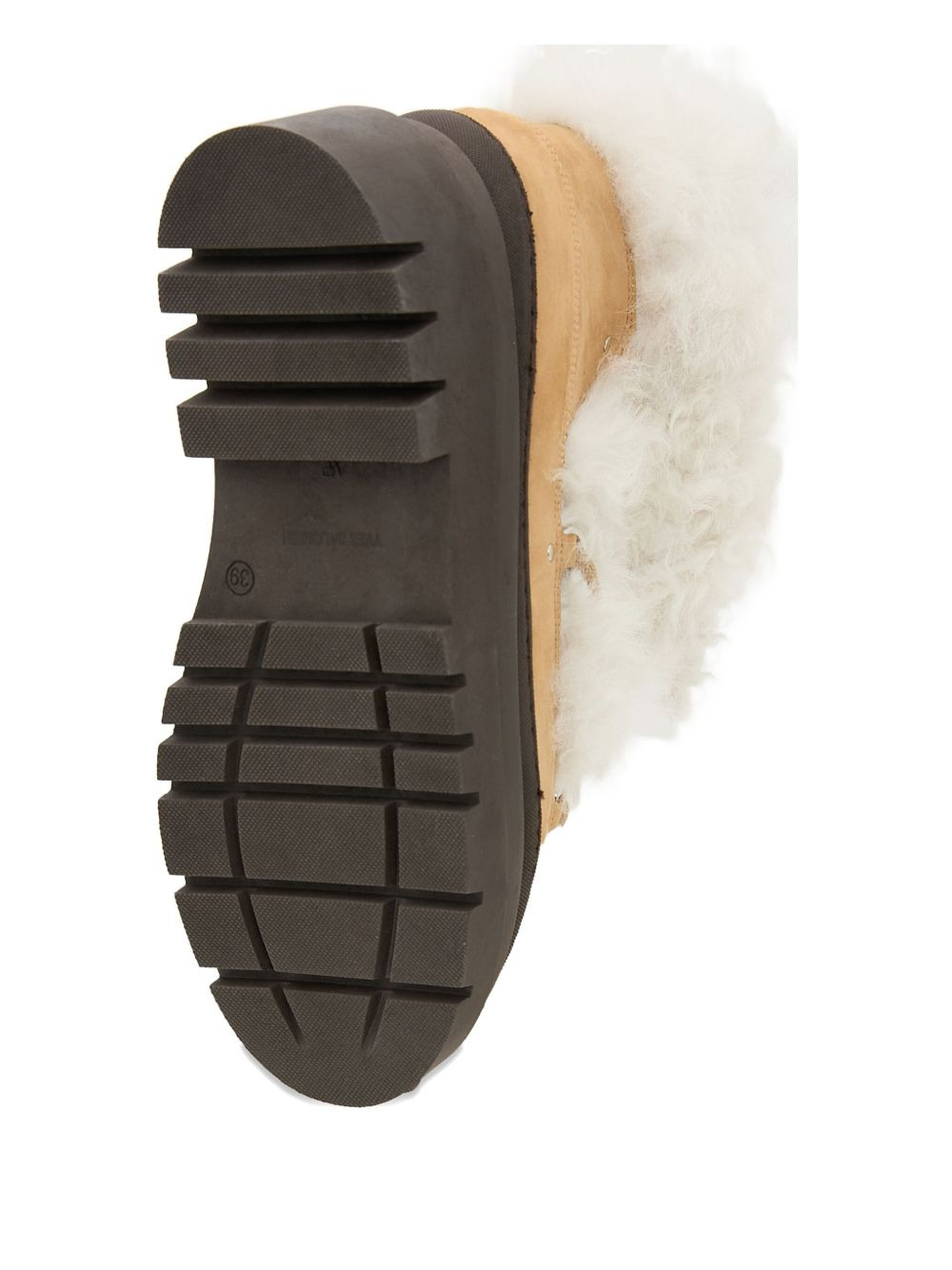 shearling platform boots - 5