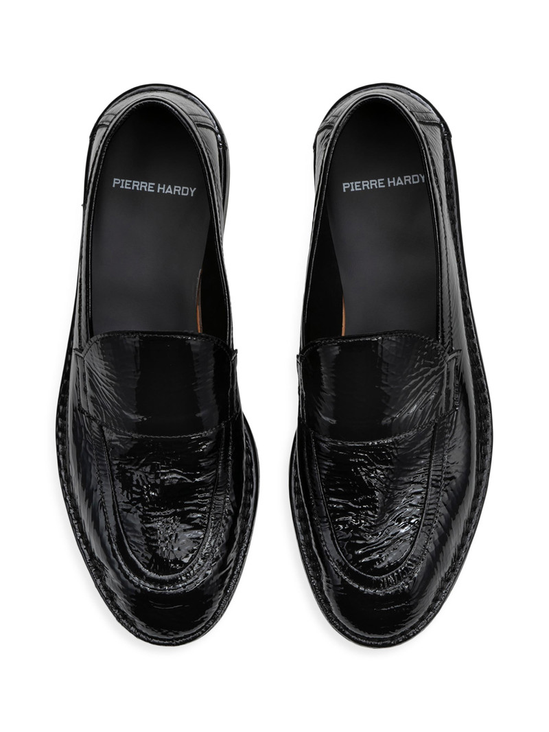 Women's Noto Leather Loafers - Patent Kid Black 4