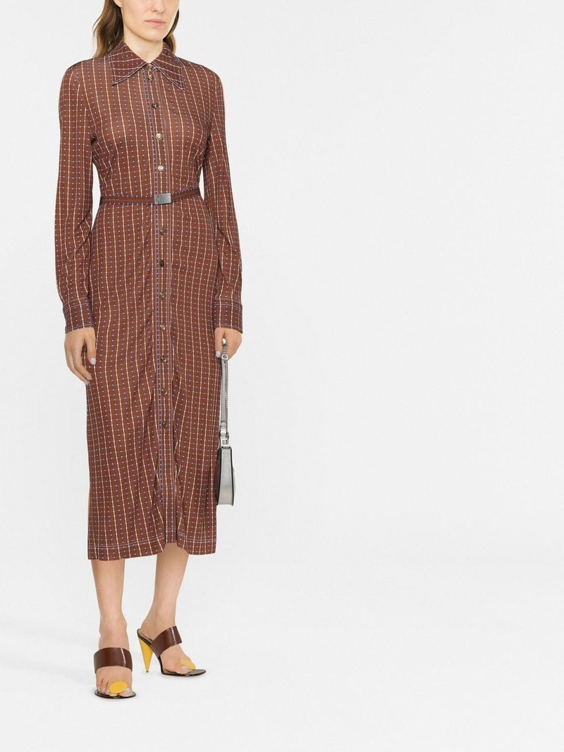 TORY BURCH geometric-print shirt dress outlook