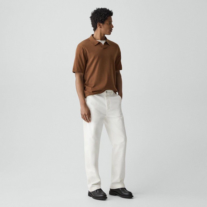 Theory Relaxed Polo Shirt in Regal Wool outlook