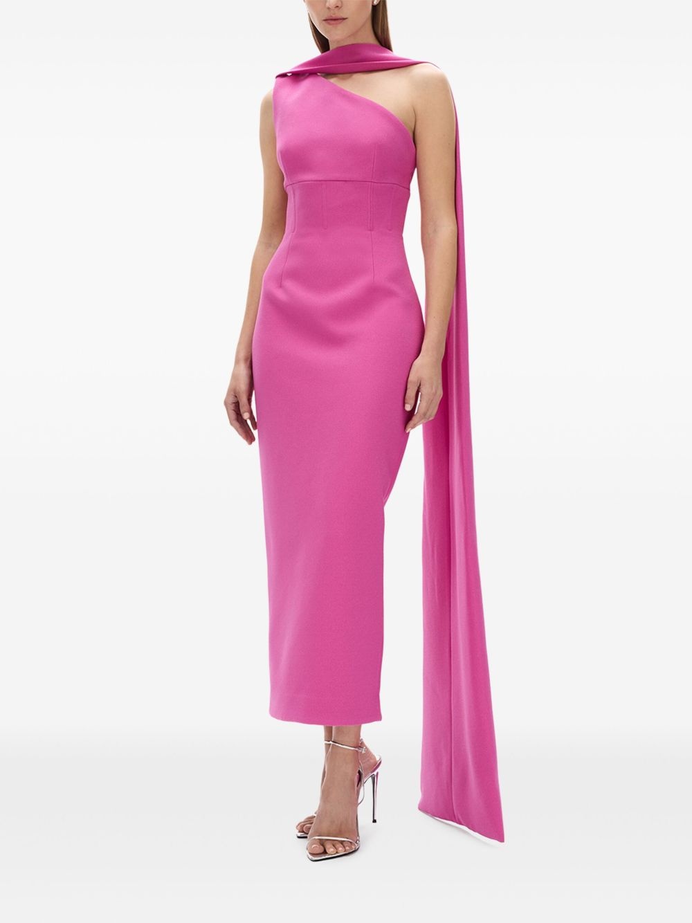 Clara asymmetrical cape dress - 3