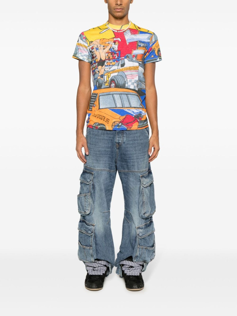 ERL graphic-print cotton T-shirt outlook