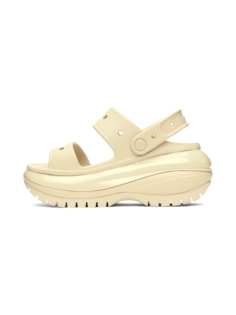 crocs Off-White Mega Crush Flat Sandals outlook