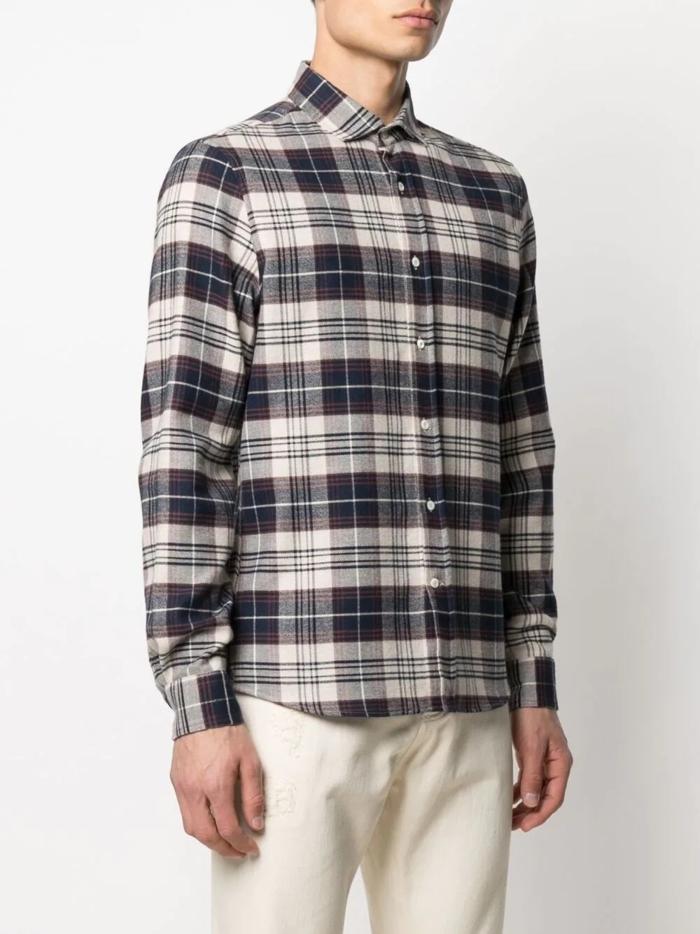 checked cotton shirt - 3