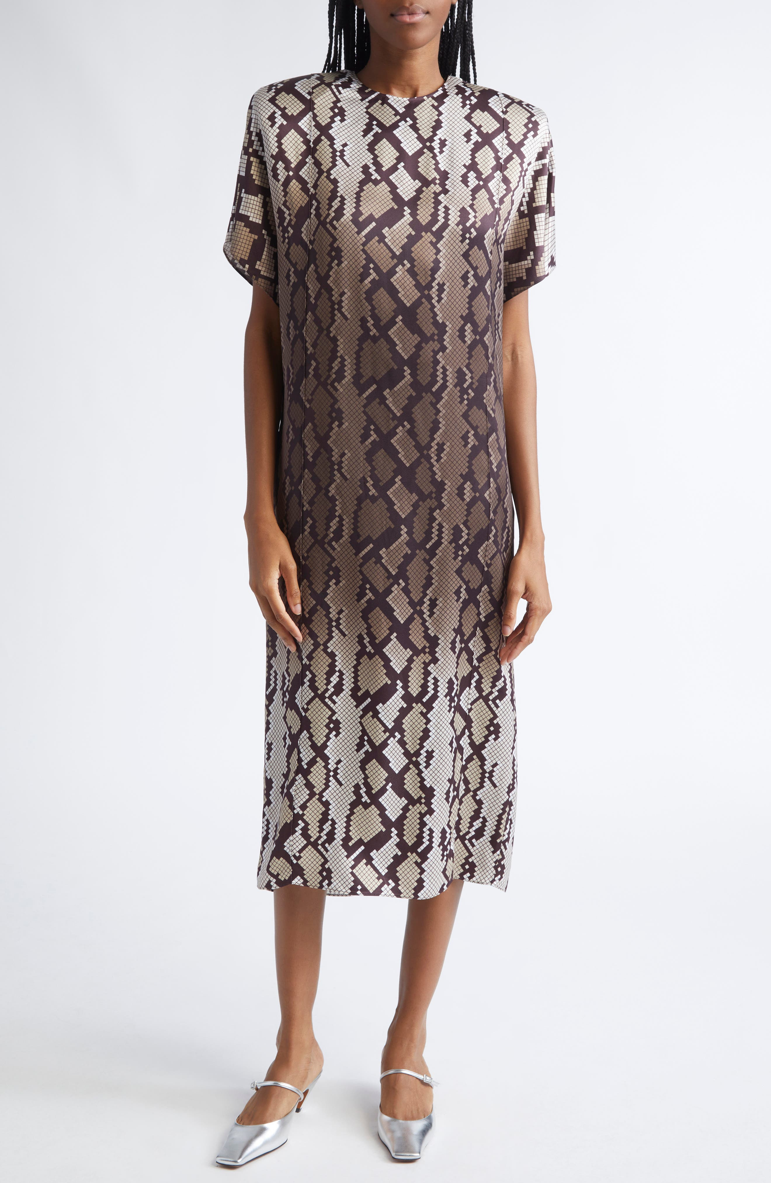 Stella McCartney Lace Long Sleeve Dress in Black at Nordstrom - 5