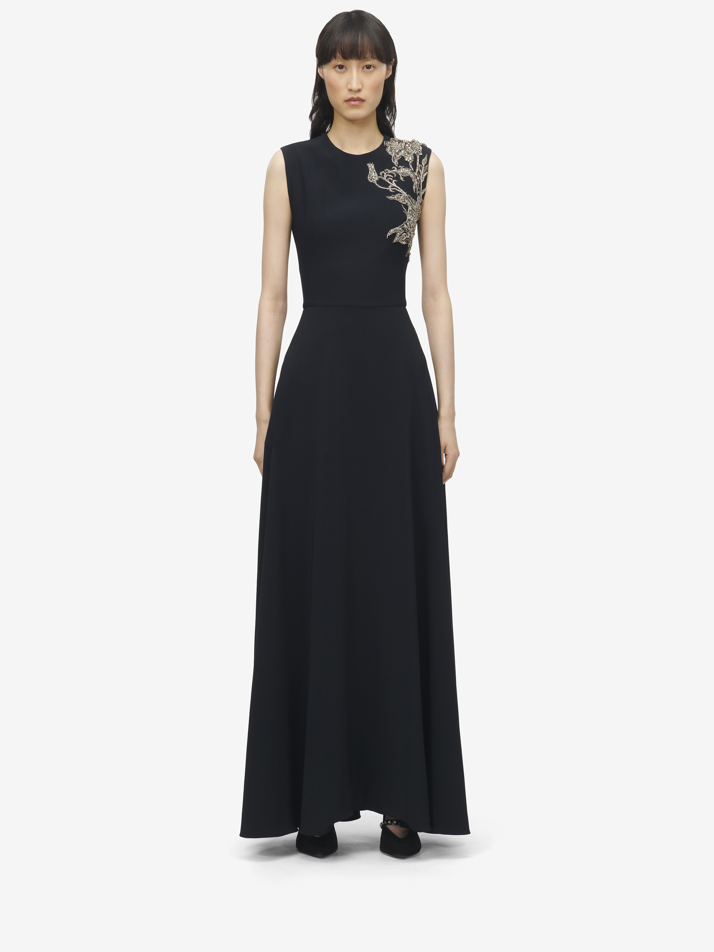 Silver Tattoo Asymmetric Dress - 2