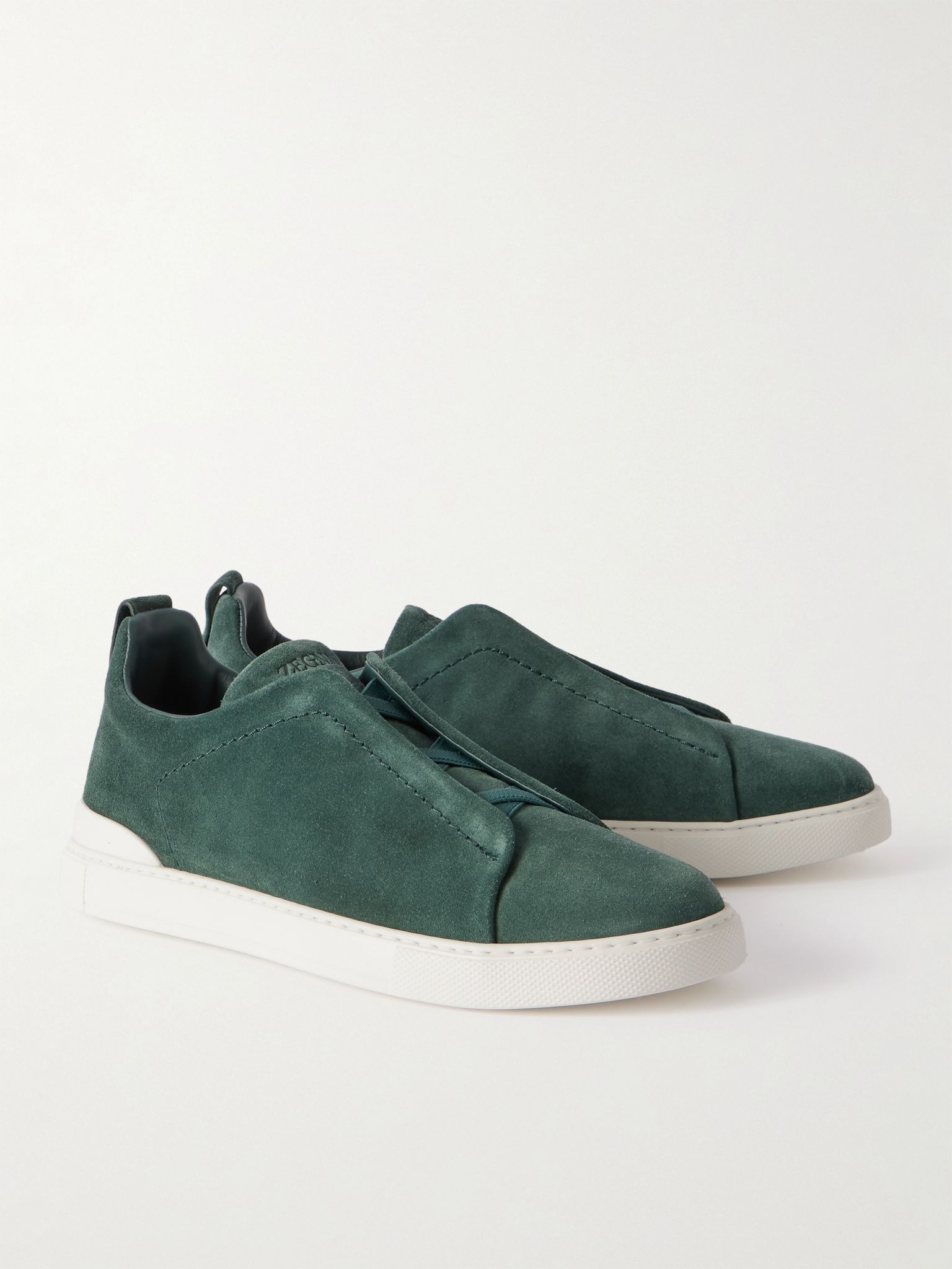 Triple Stitch™ Suede Slip-On Sneakers Green - 4