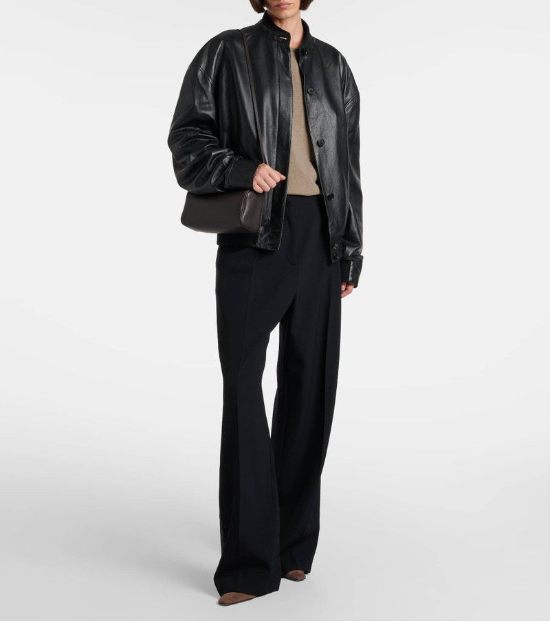 The Row '90s leather shoulder bag outlook