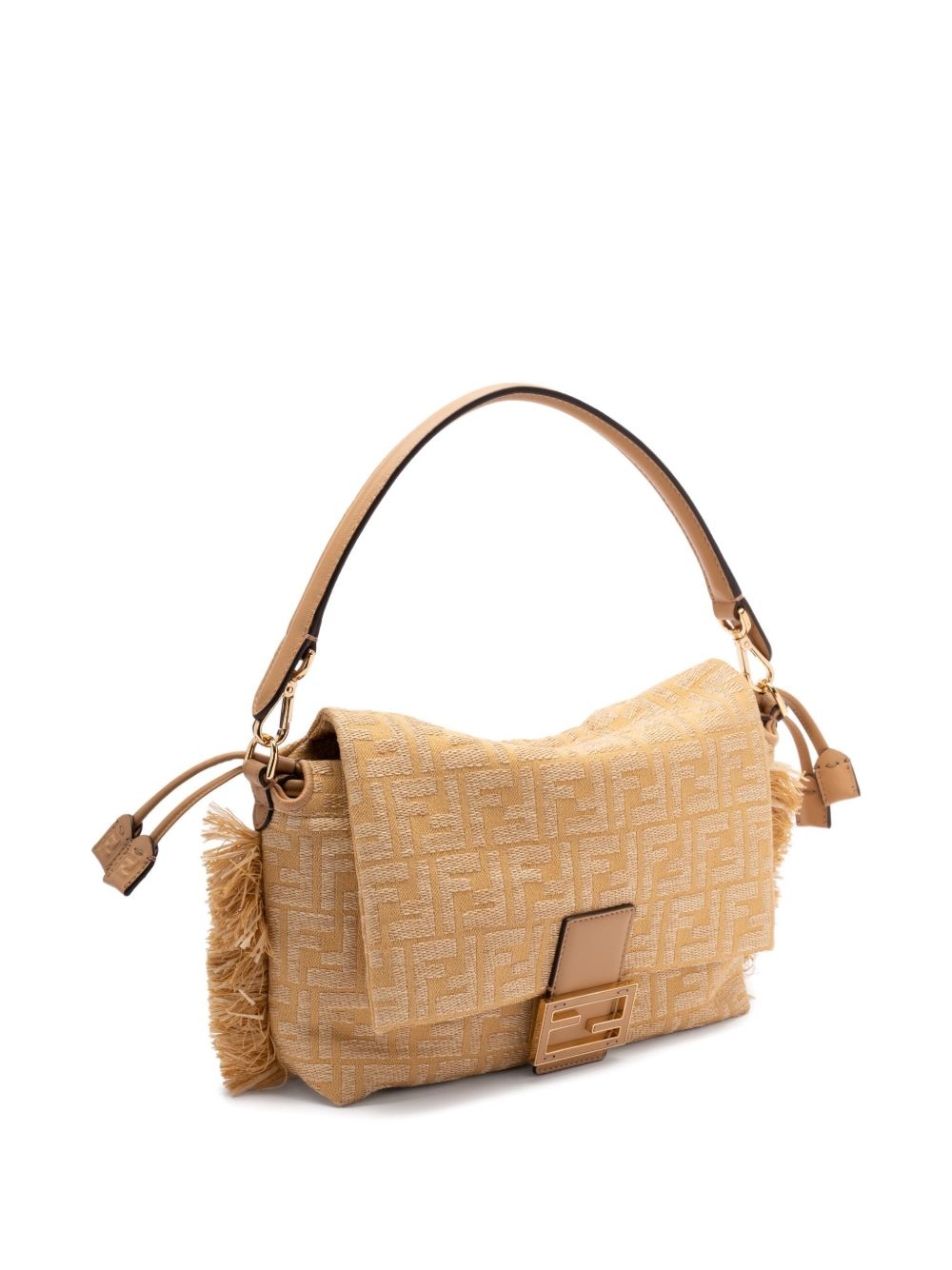 Zucca Mamma fringed canvas shoulder bag - 3