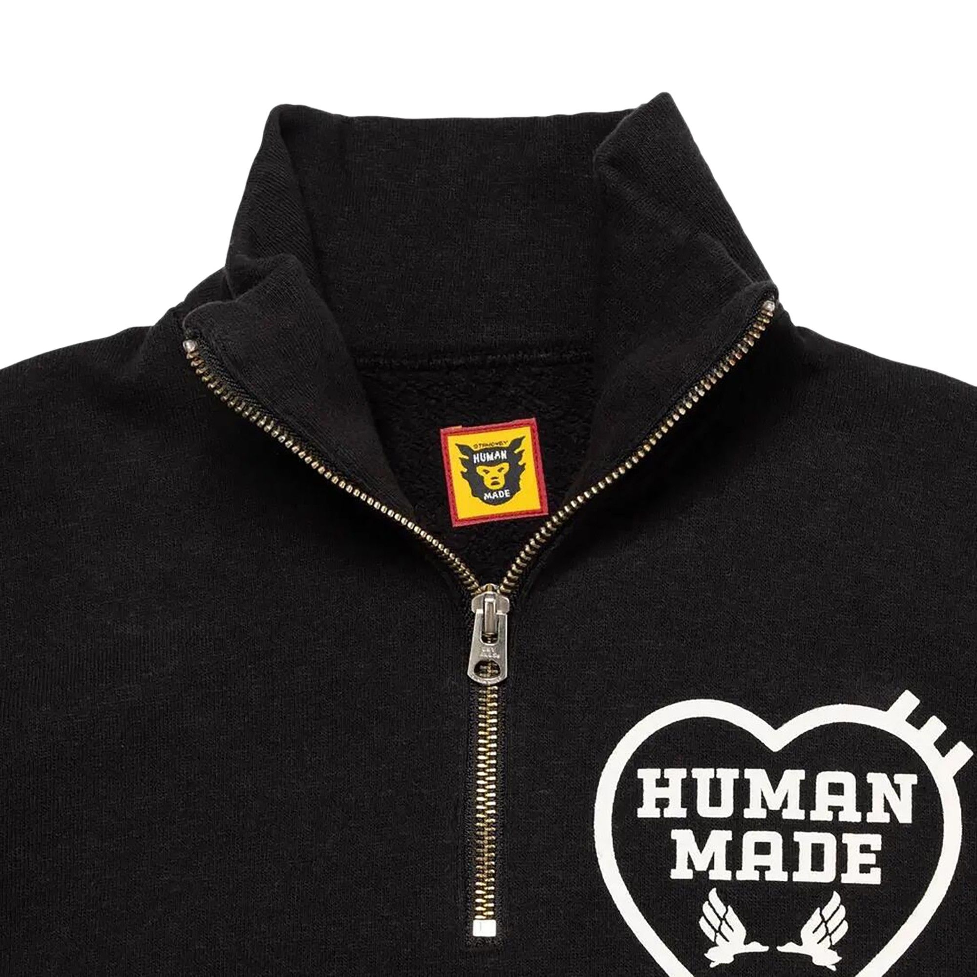 Human Made Military Half-Zip Sweatshirt 'Black' - 3