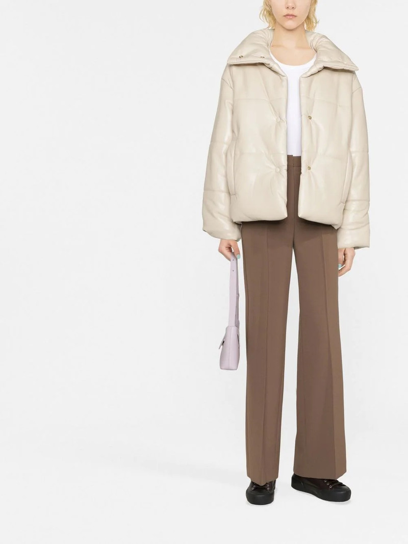 Nanushka faux-leather puffer jacket outlook