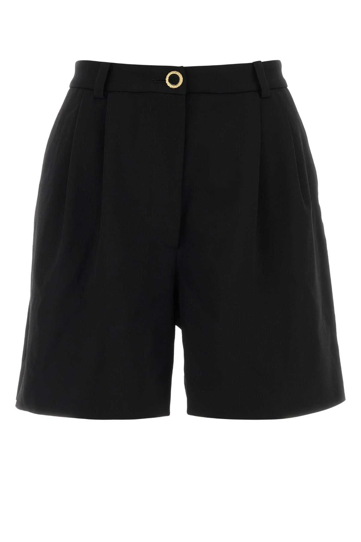 Alessandra Rich Women Black Stretch Crepe Bermuda Shorts - 1