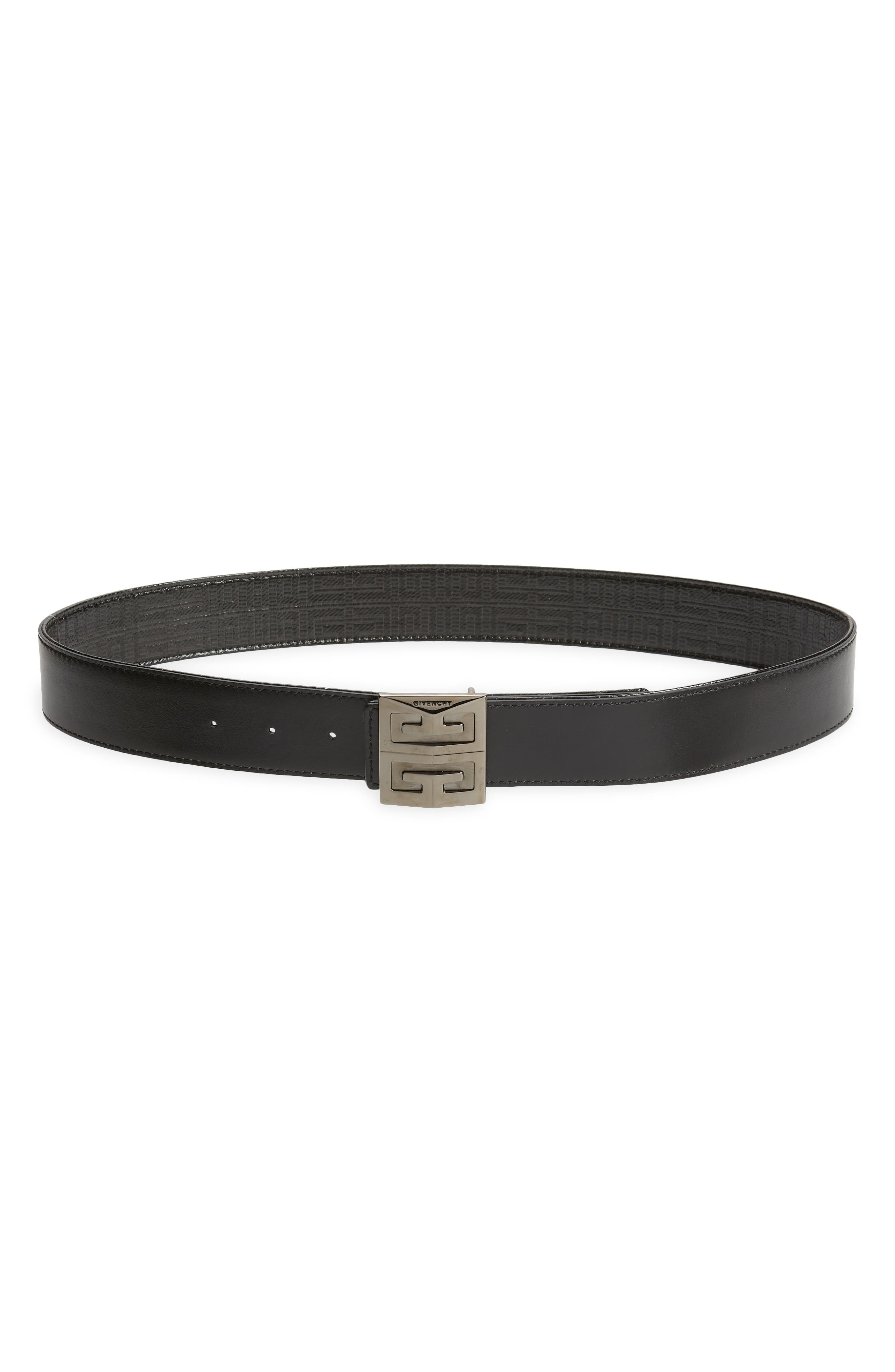 4G Reversible Leather & Coated Canvas Belt - 2