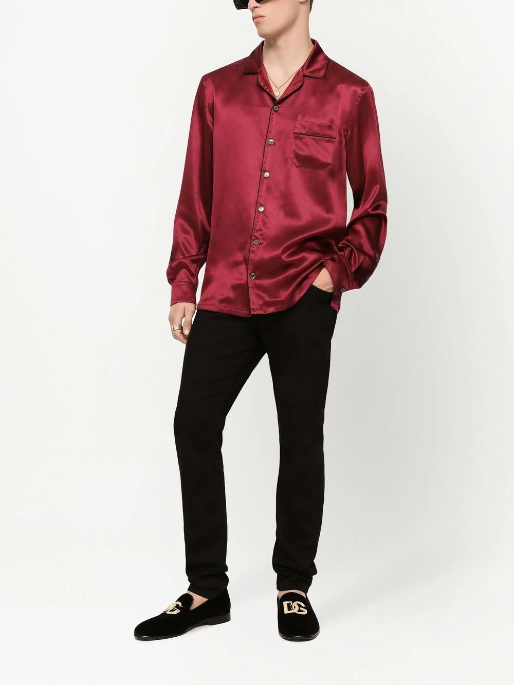 silk long-sleeve shirt - 2