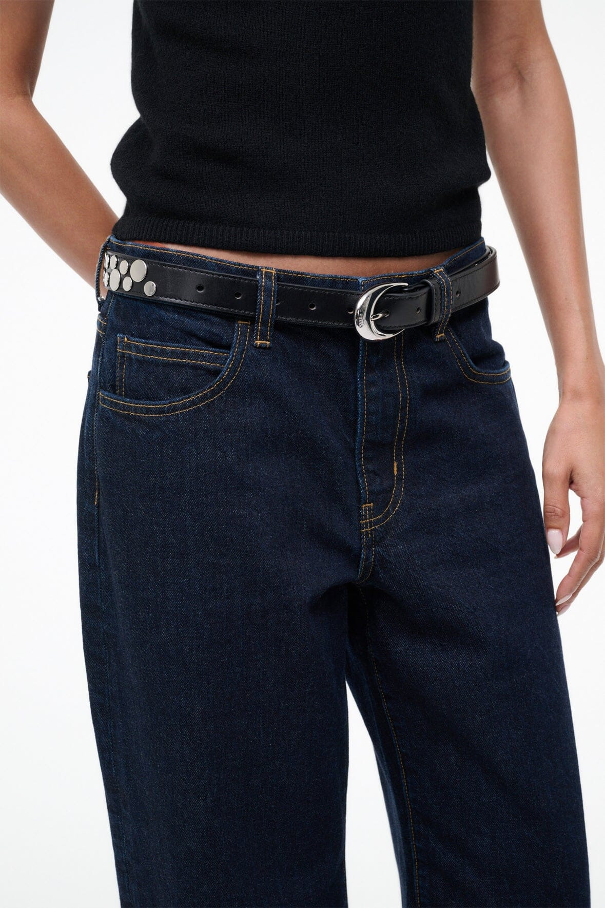 STAUD MOON BUCKLE BELT - RIVETS - 4
