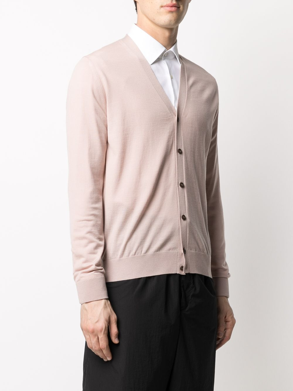 buttoned wool cardigan - 3