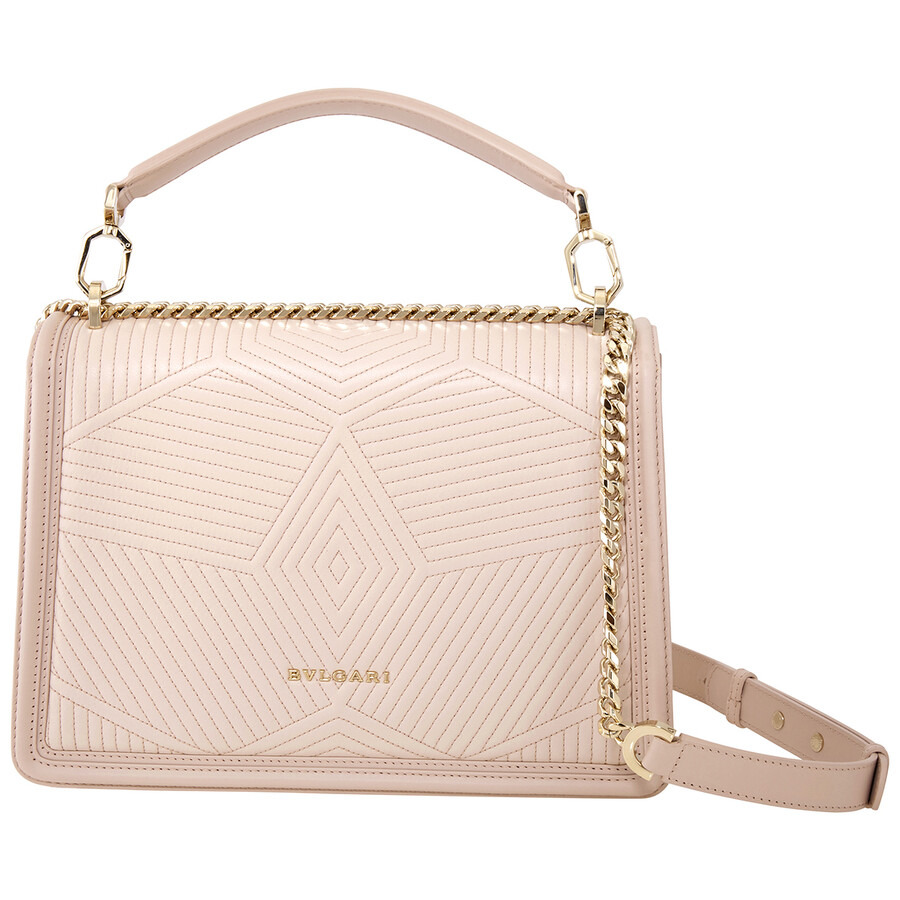 Bvlgari Serpenti Diamond Blast Shoulder Bag- Pink - 6